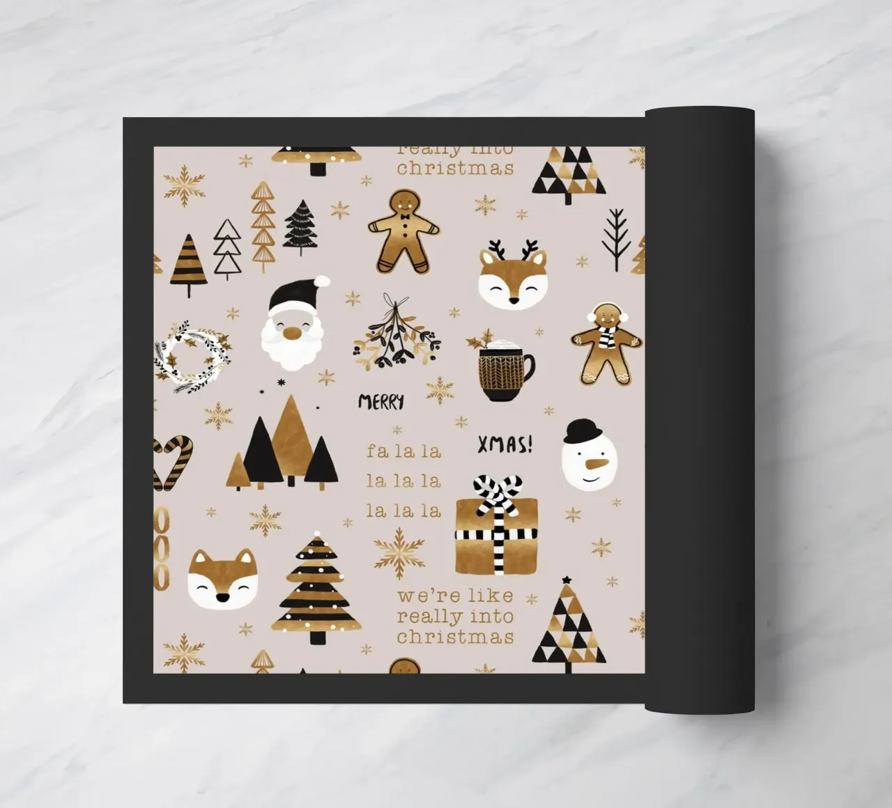 Natale felice zerbino da Orara Studio