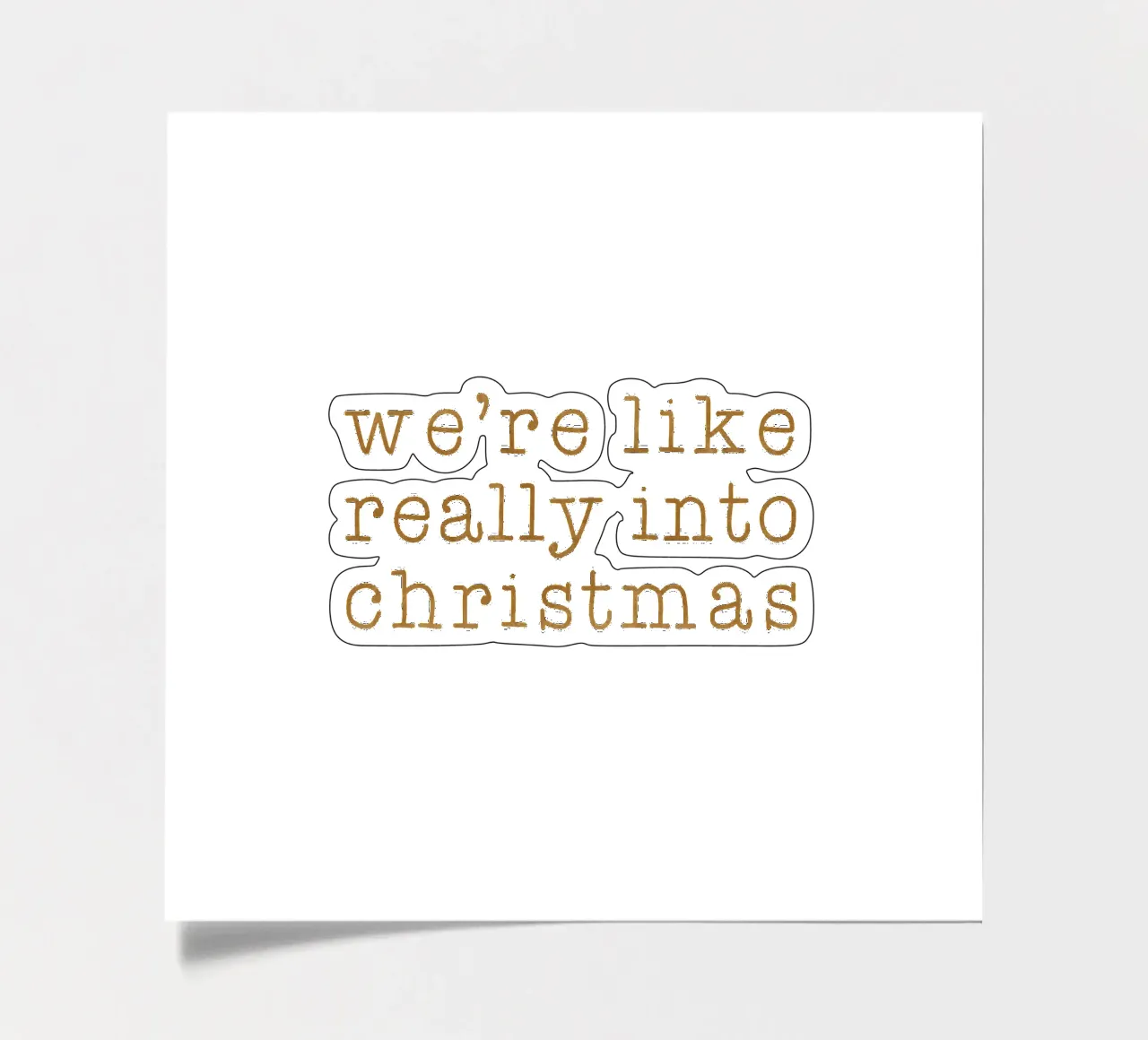 Xmas Really Into sticker sheet by Orara Studio