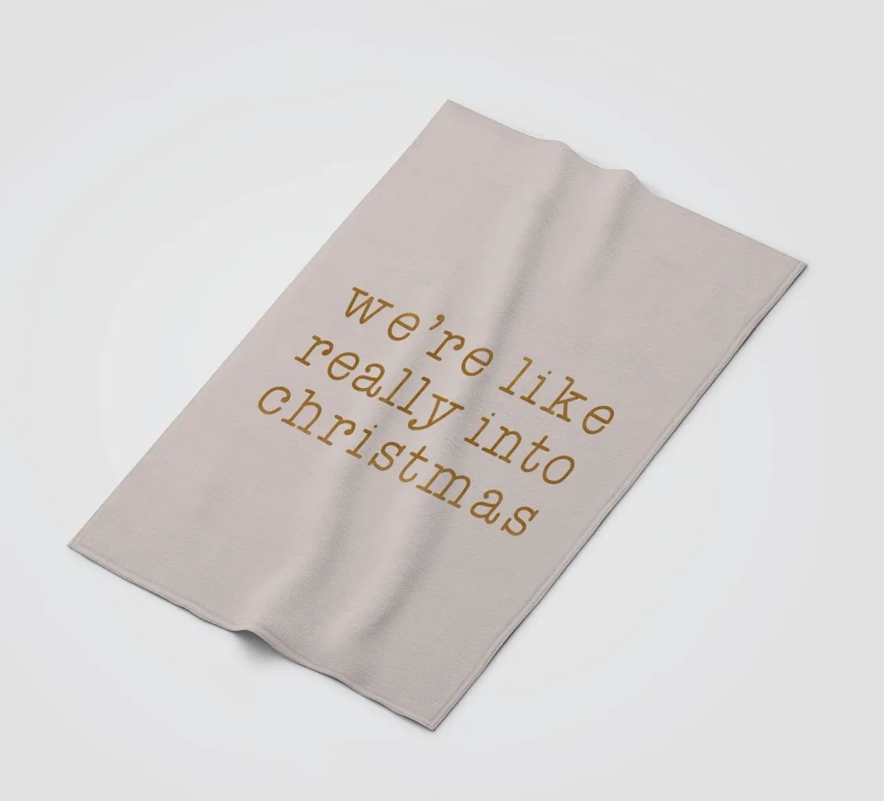 Xmas Really Into fleece blanket by Orara Studio