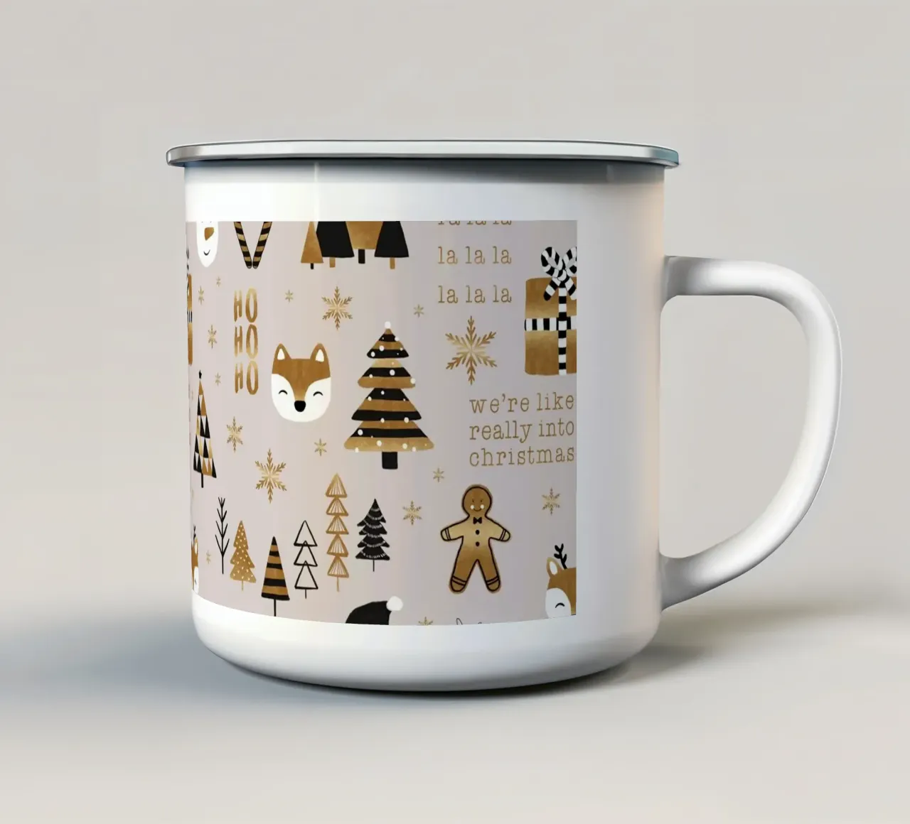 Albero di Natale tazza in smalto da Orara Studio