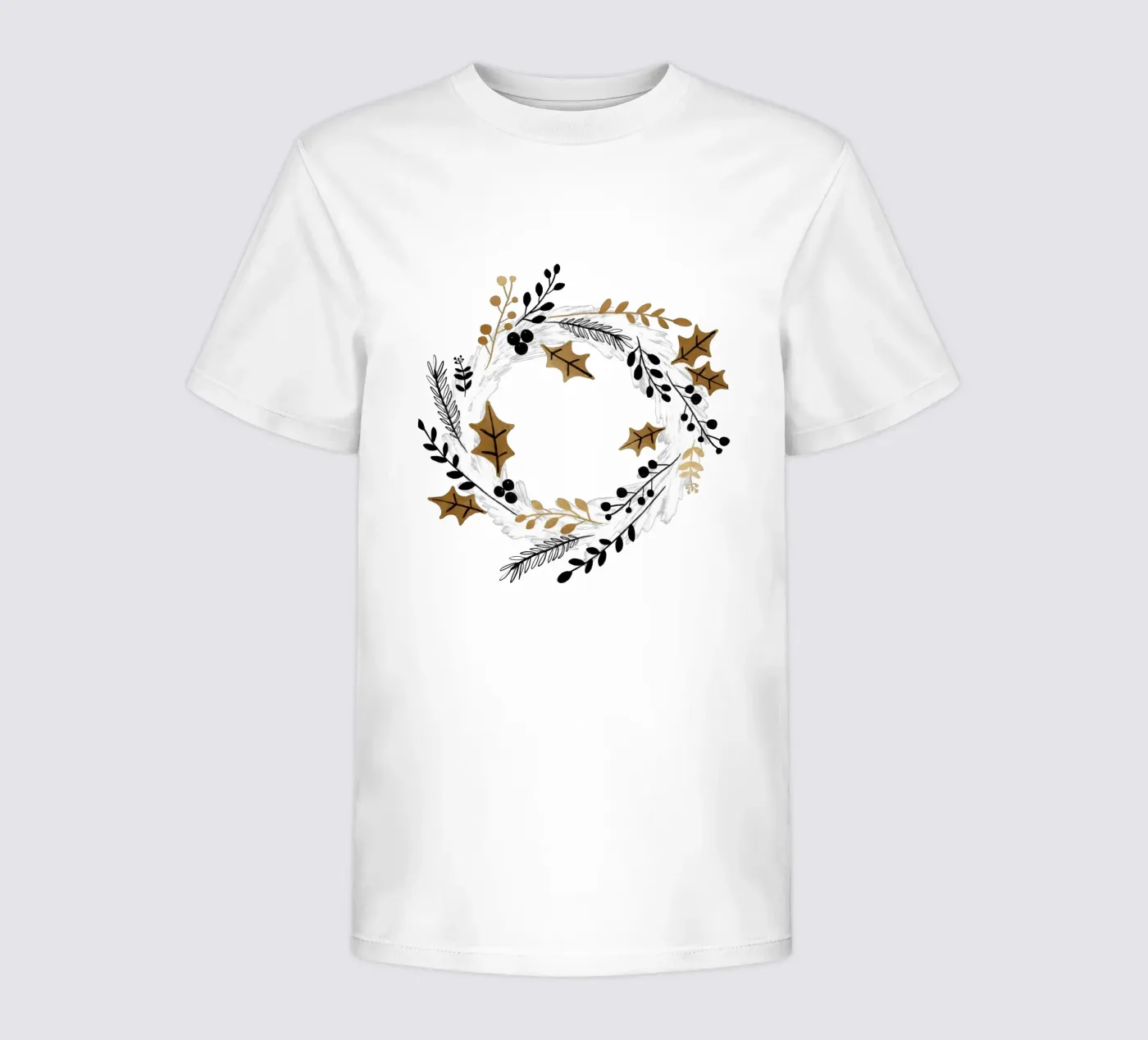 Weihnachtskranz Kinder T-Shirt von Orara Studio
