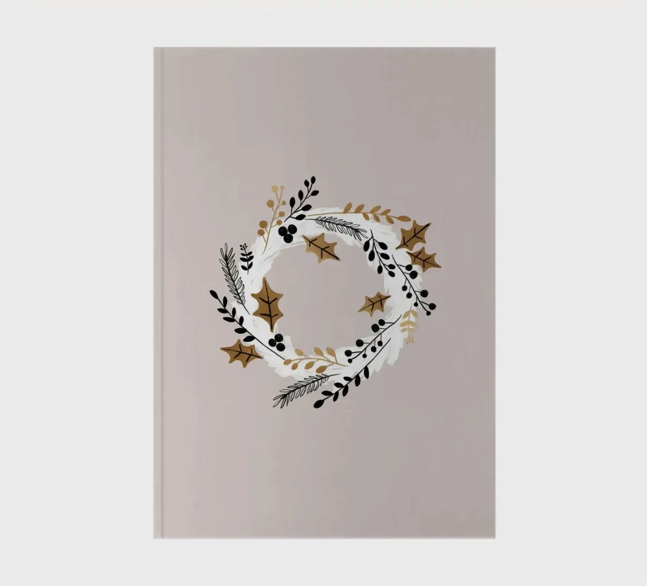 Weihnachtskranz Notizbuch von Orara Studio