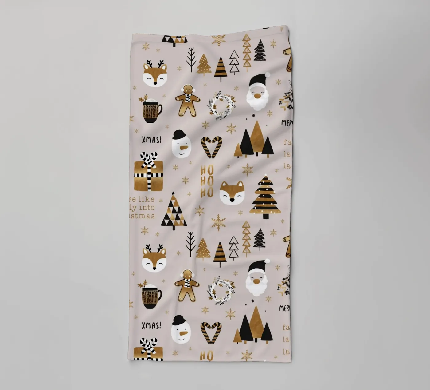 Weihnachtskranz Handtuch von Orara Studio