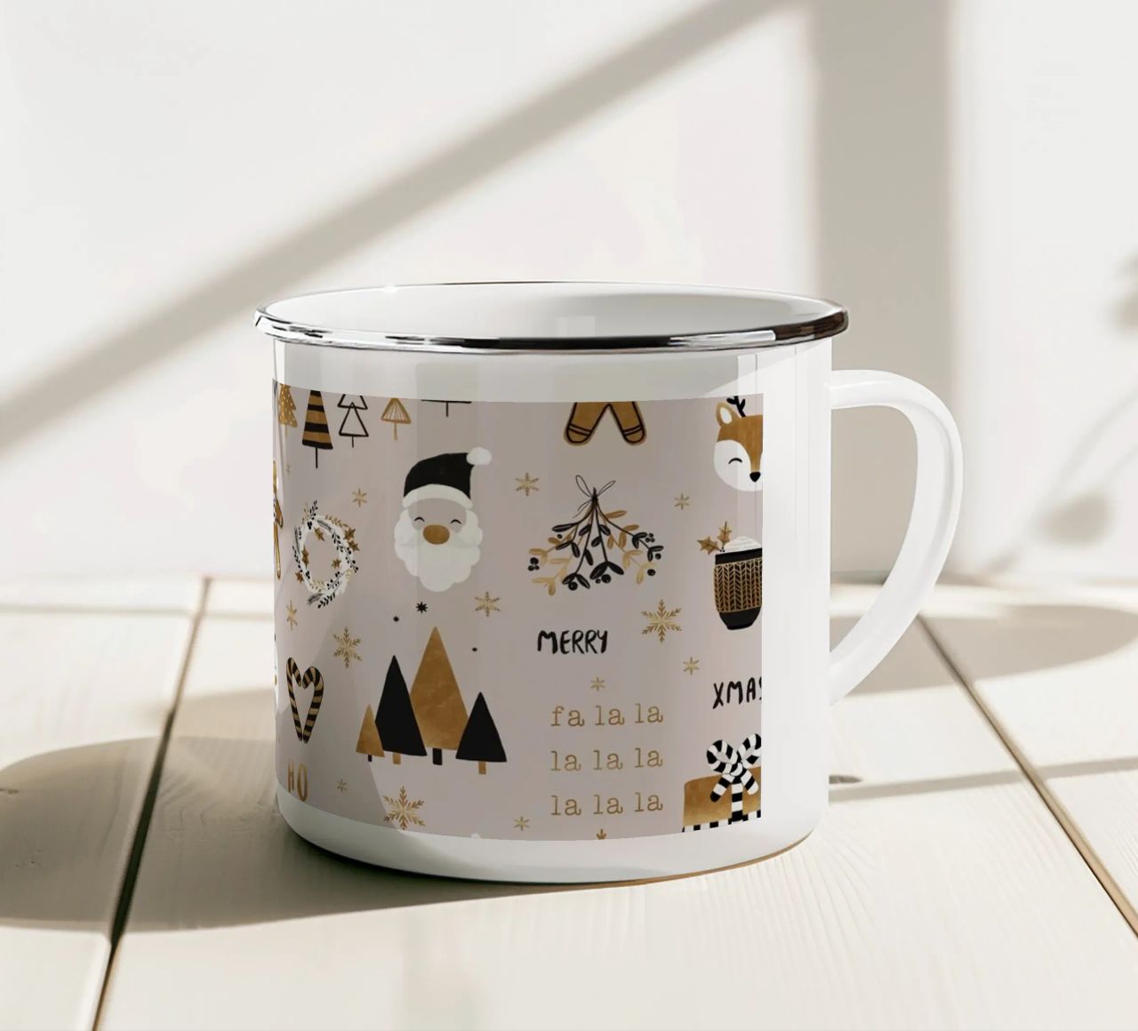 XMAS! tazza in smalto da Orara Studio