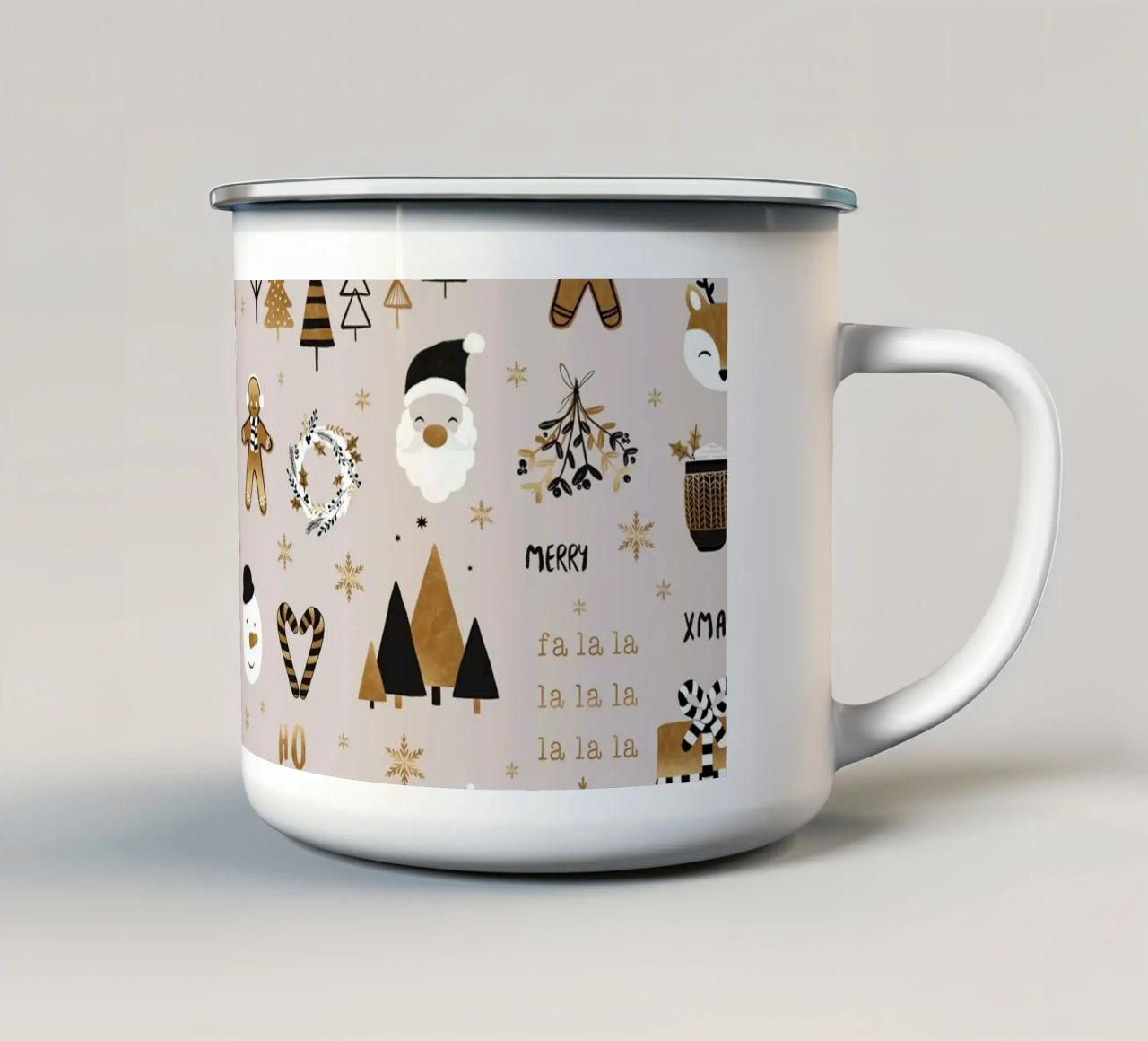 XMAS! tazza in smalto da Orara Studio