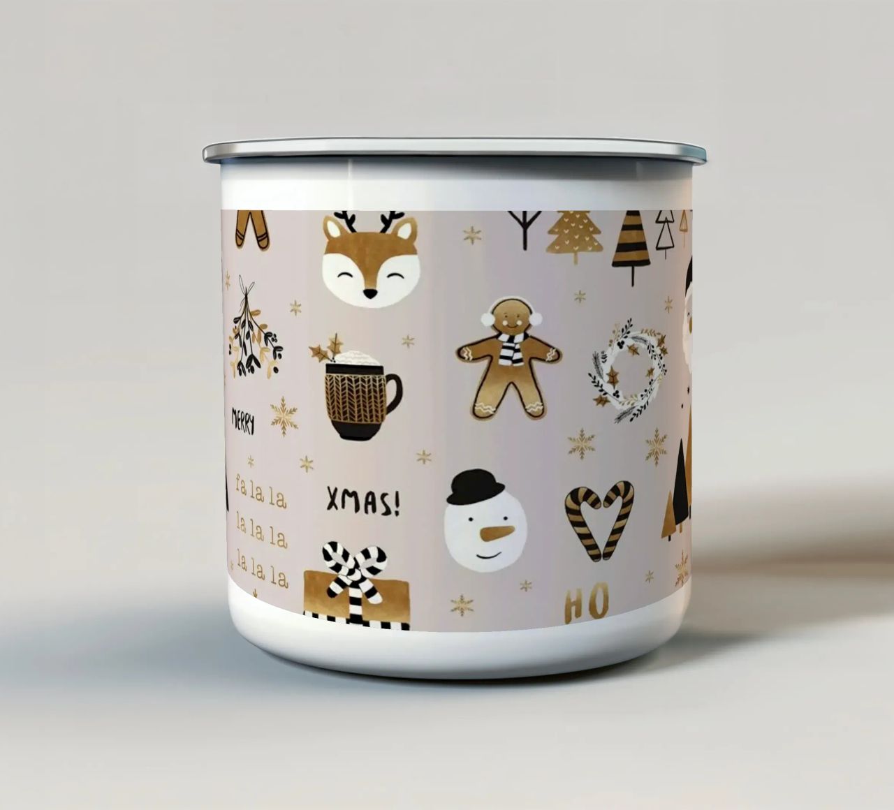 XMAS! tazza in smalto da Orara Studio