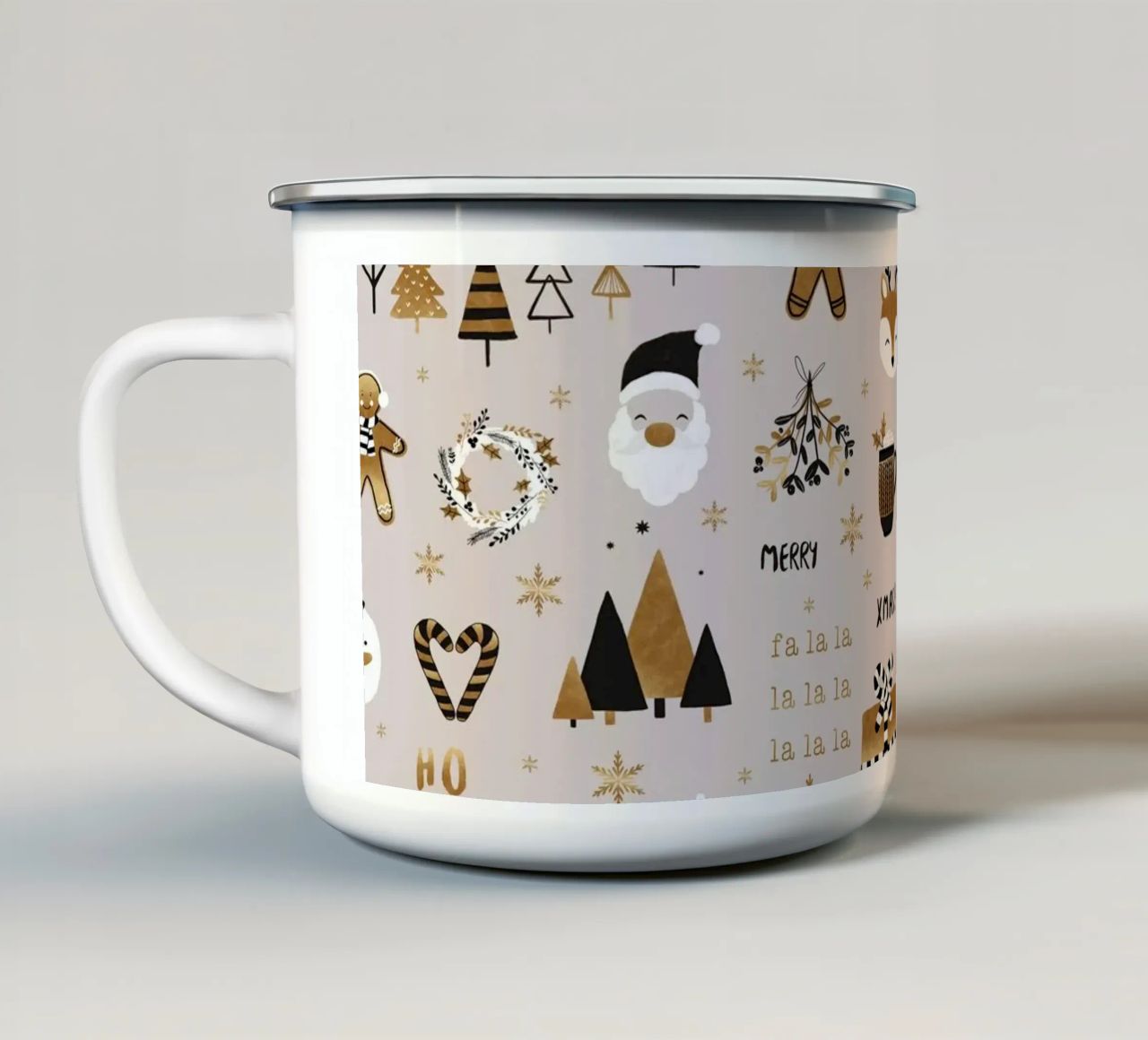 XMAS! tazza in smalto da Orara Studio