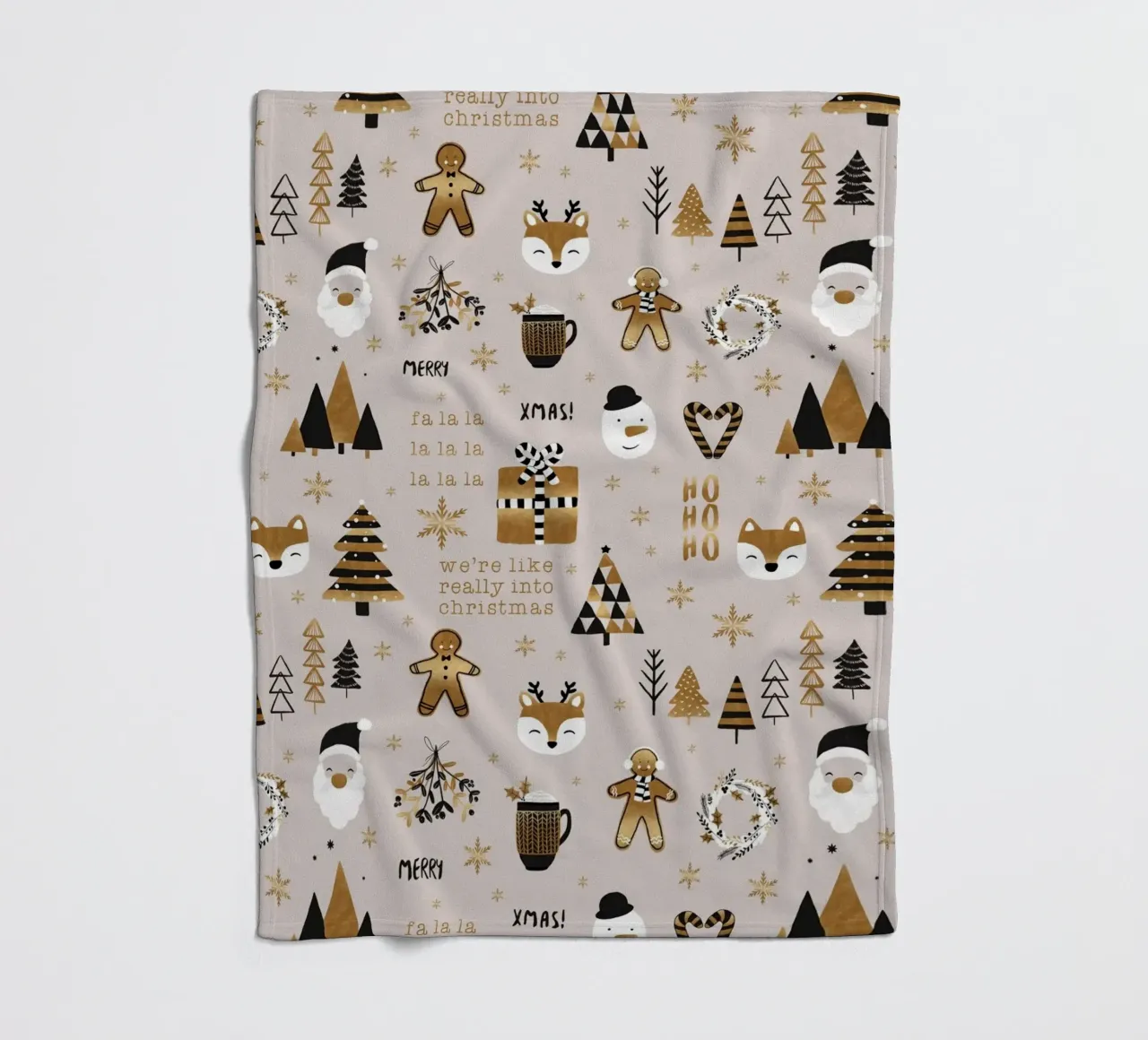 XMAS! Fleecedecke von Orara Studio