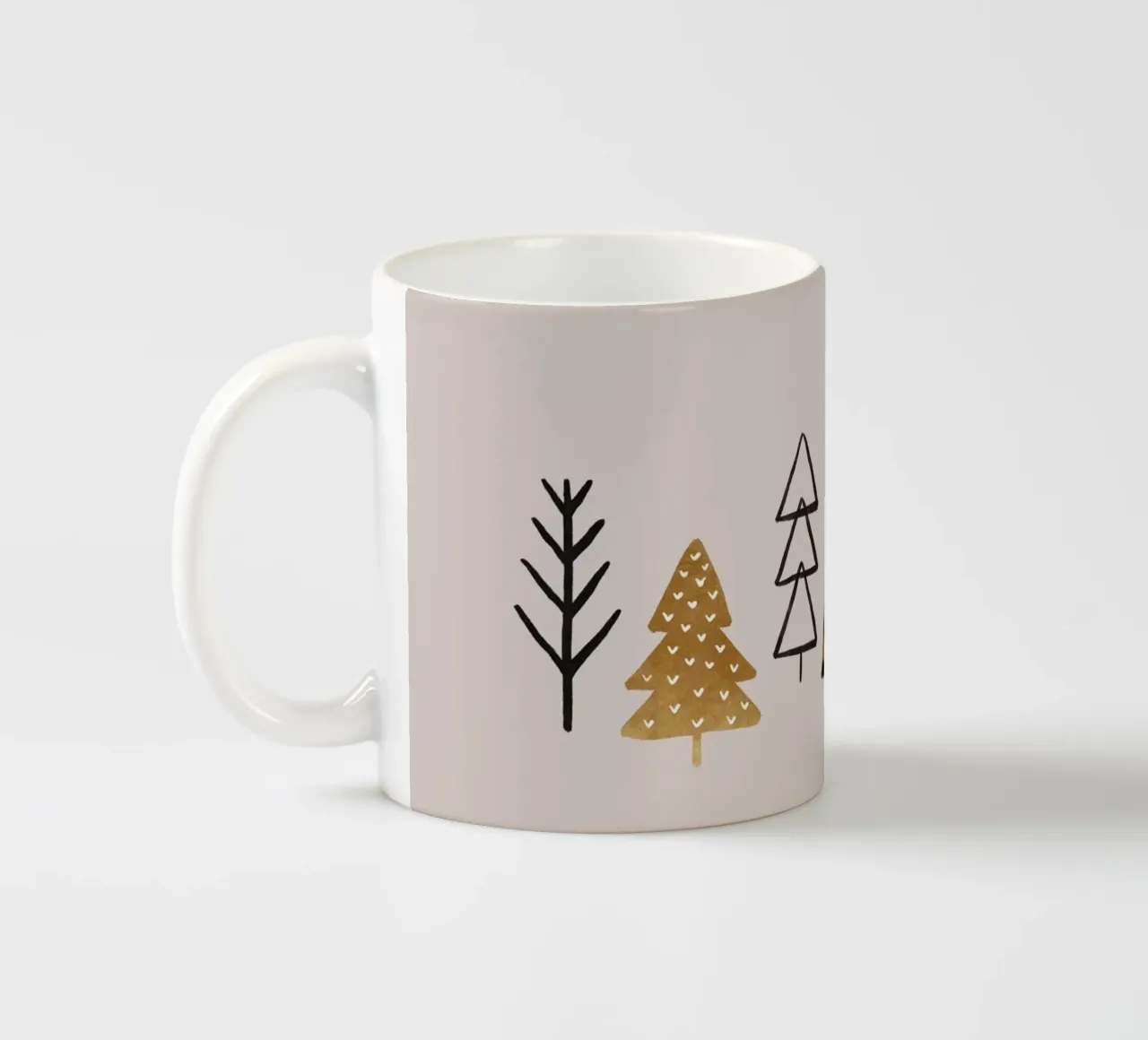Alberi invernali di Natale tazza in ceramica da Orara Studio