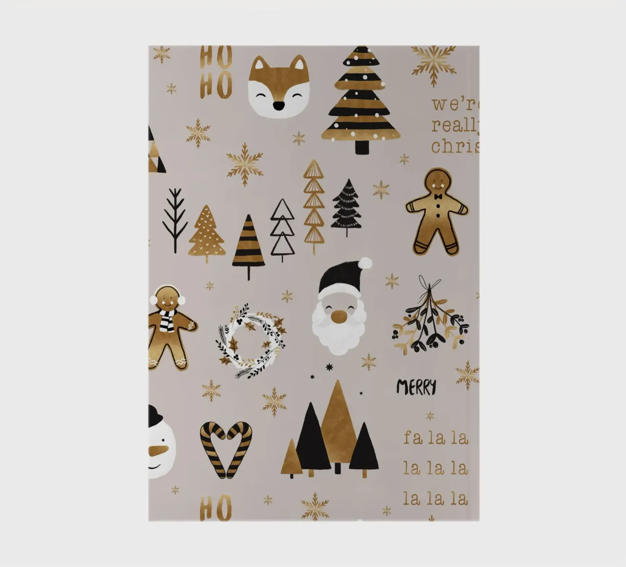 Xmas Winter Trees notebook by Orara Studio
