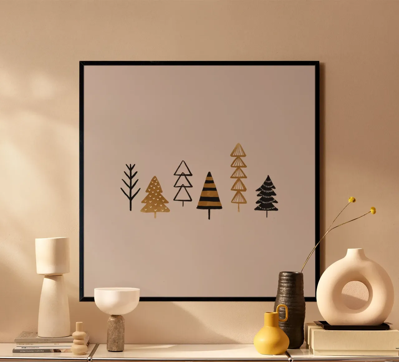 Alberi invernali di Natale carta hahnemühle da Orara Studio