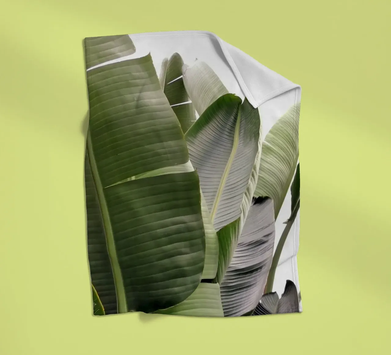 Travellers Palm Leaves 01 fleece blanket by amini54