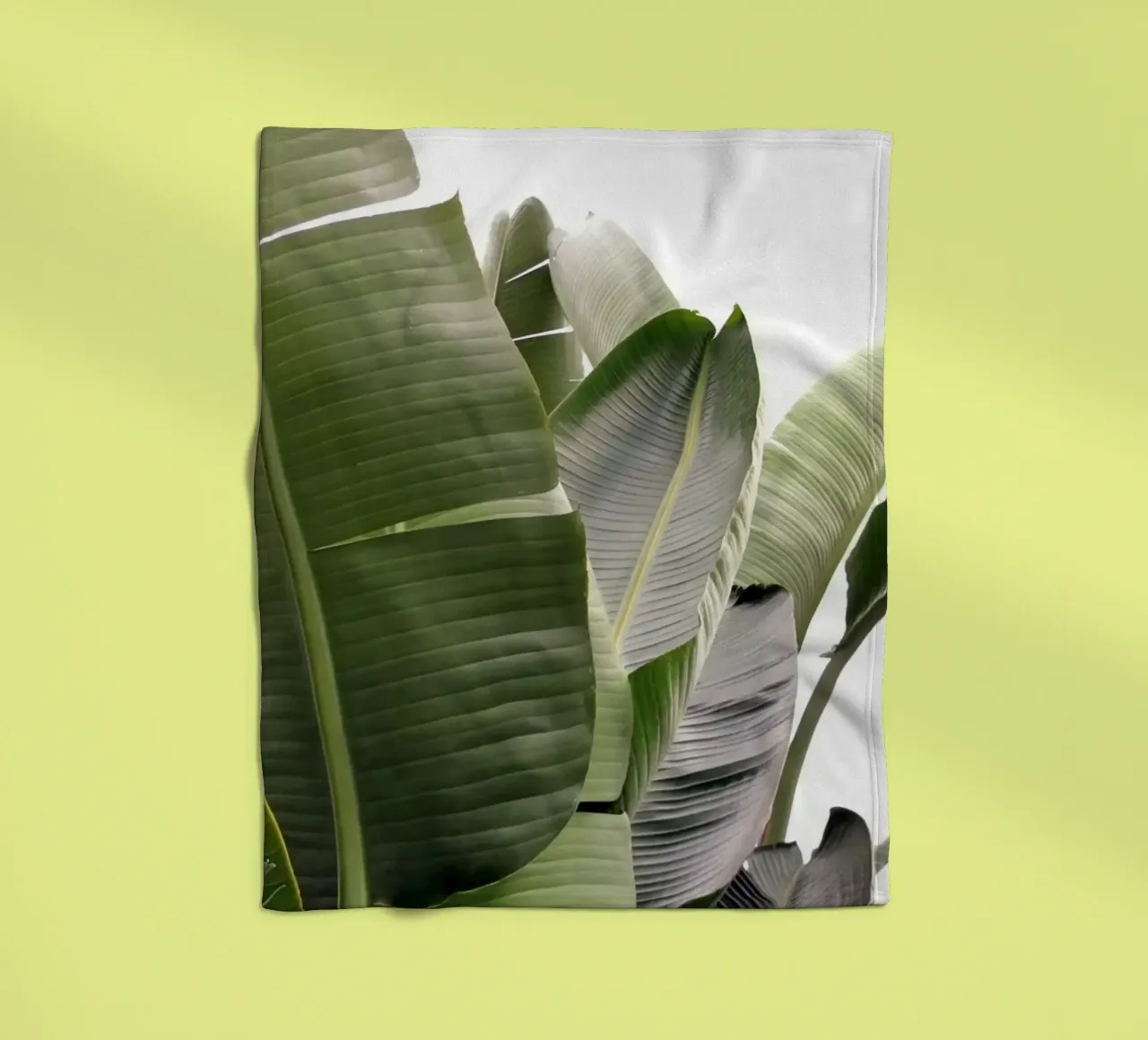 Travellers Palm Leaves 01 fleece blanket by amini54