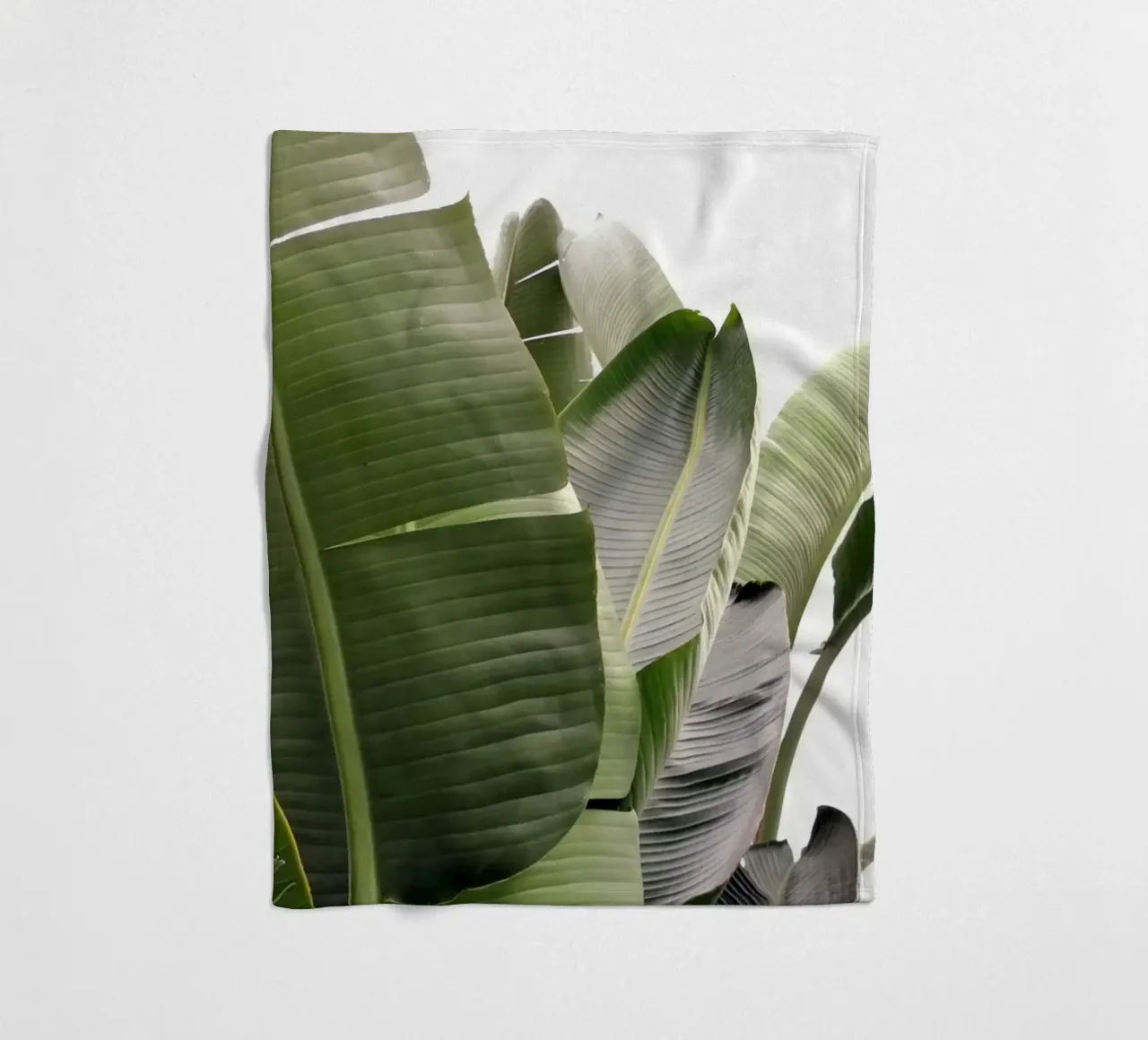 Travellers Palm Leaves 01 fleece blanket by amini54