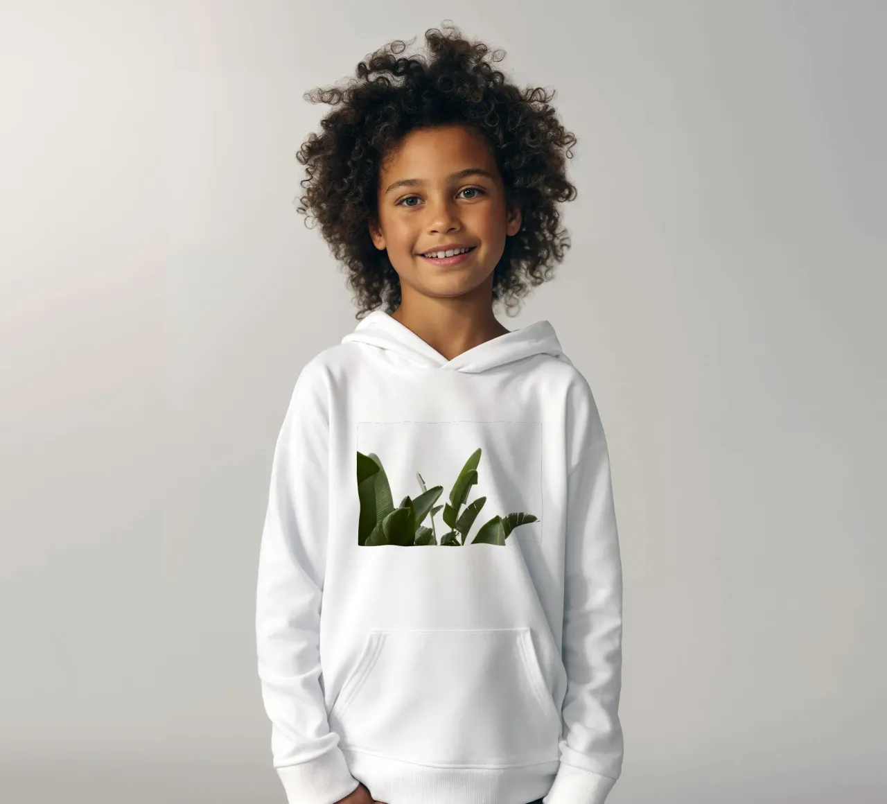 Travellers Palm Leaves 04 kids hoodie by amini54