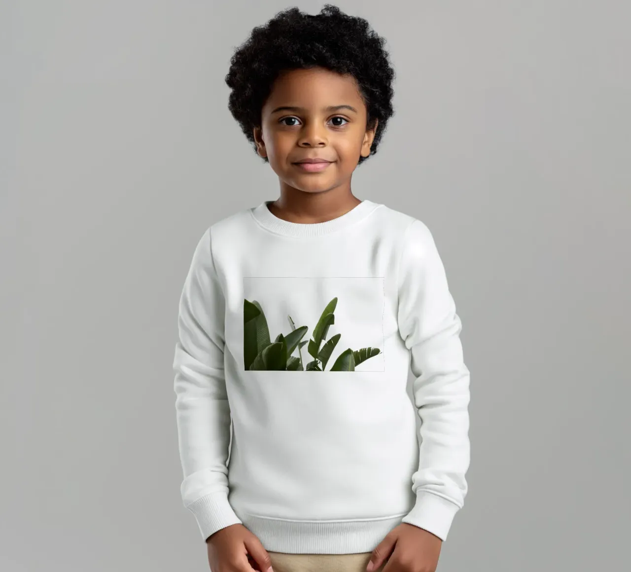 Travellers Palm Leaves 04 kids sweatshirt by amini54