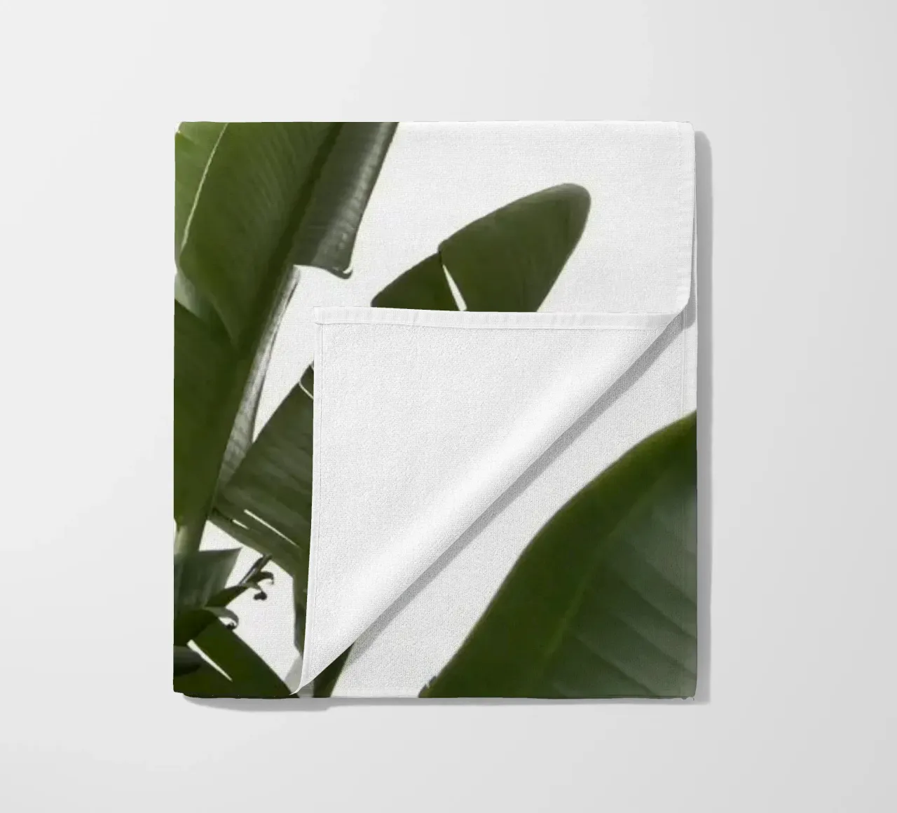 Travellers Palm Leaves 04 beach towel by amini54