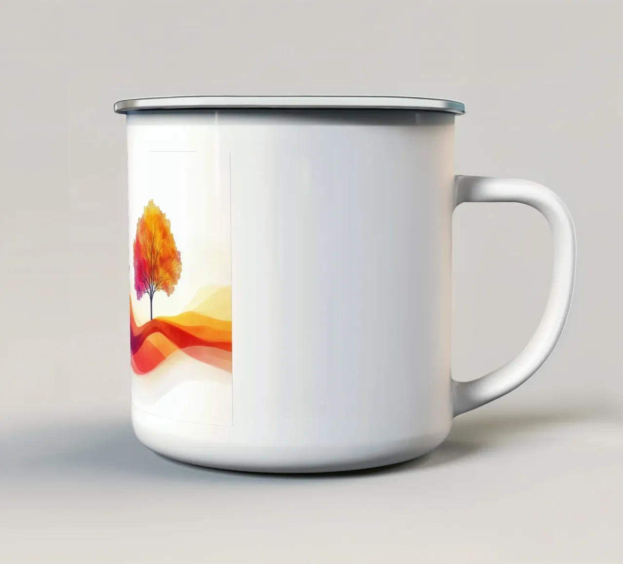 Colourful Landscape 01 tazza in smalto da Art Unleashed