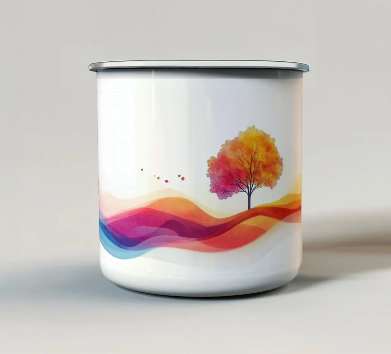 Colourful Landscape 01 tazza in smalto da Art Unleashed