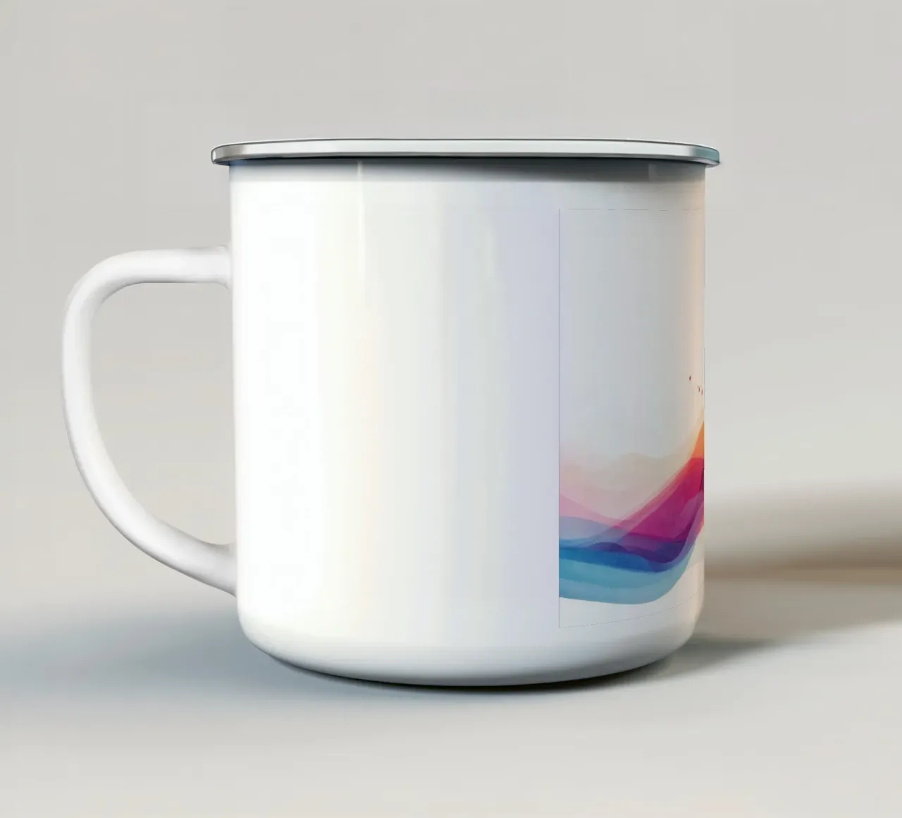 Colourful Landscape 01 tazza in smalto da Art Unleashed