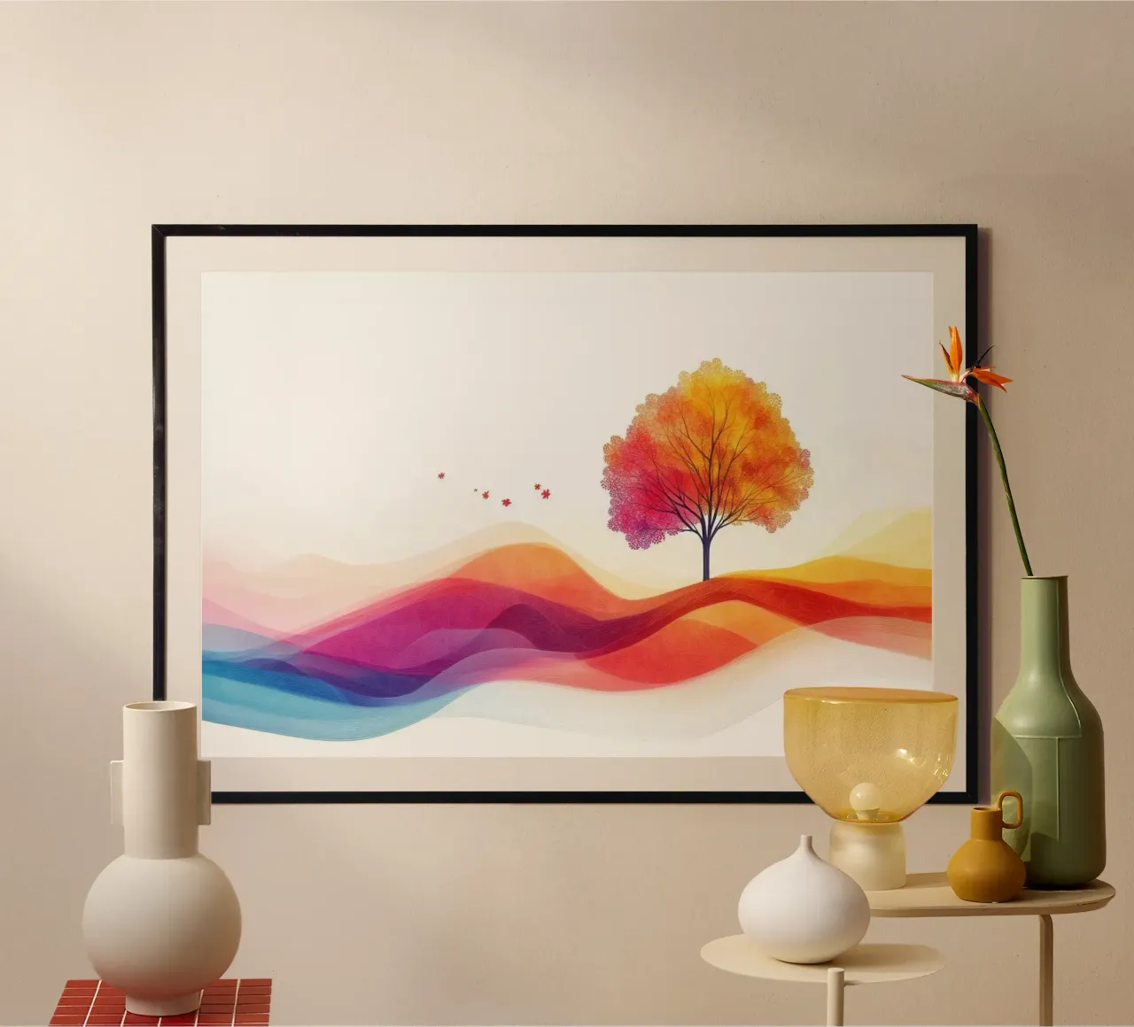Colourful Landscape 01 poster da Art Unleashed