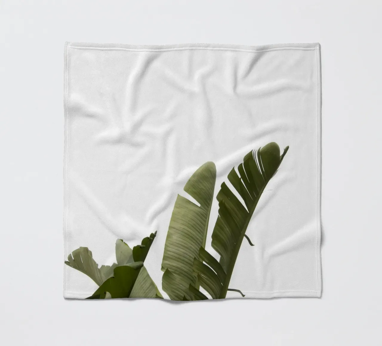 Travellers Palm Leaves 07 fleece blanket by amini54
