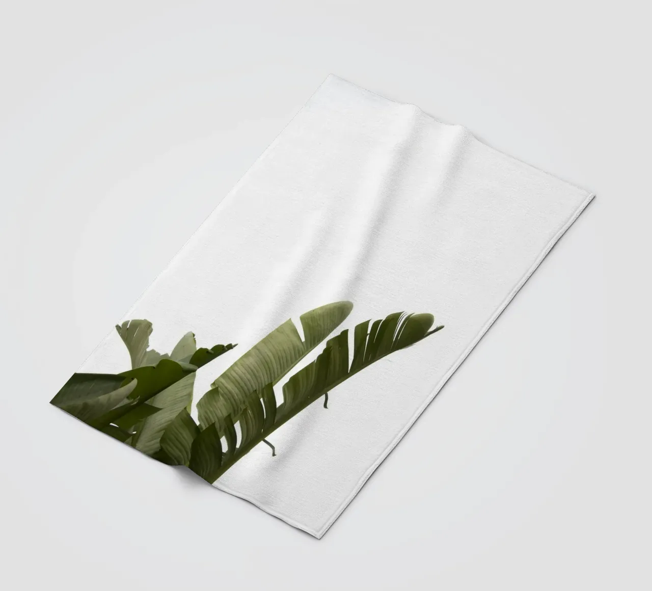 Travellers Palm Leaves 07 fleece blanket by amini54