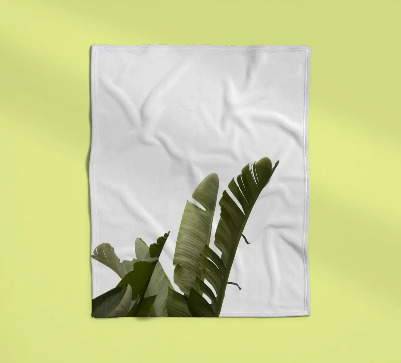 Travellers Palm Leaves 07 fleece blanket by amini54