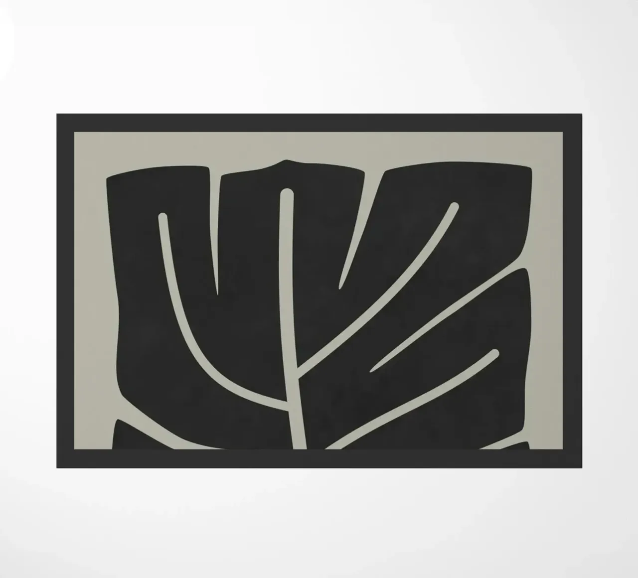 Monstera Leaf doormat by amini54