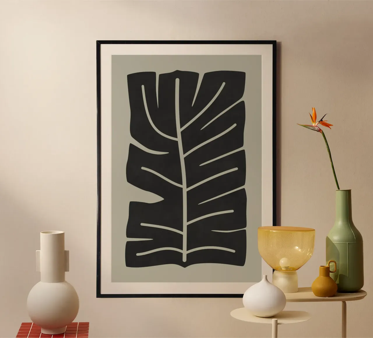 Monstera Leaf poster da amini54