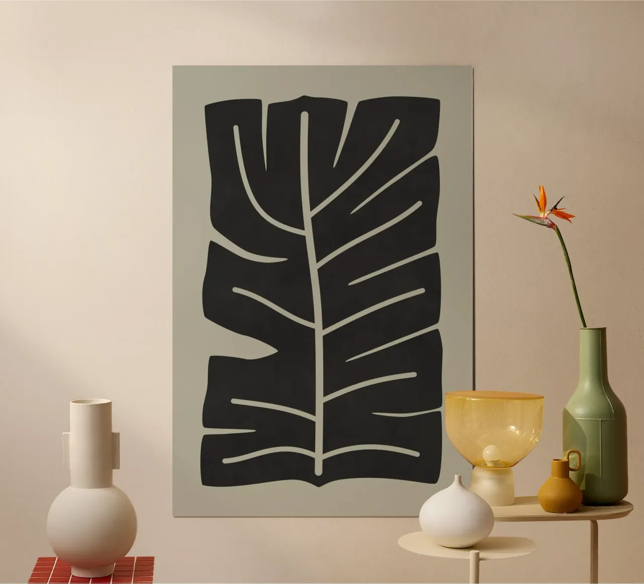 Monstera Leaf poster by amini54