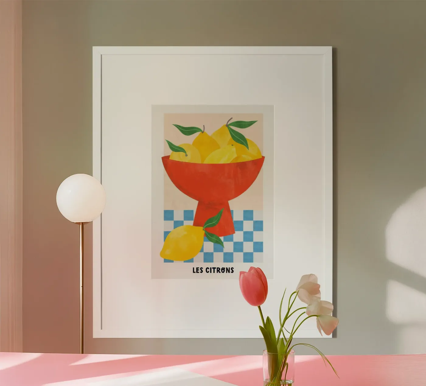 Lemons yellow poster by delicious kitchen