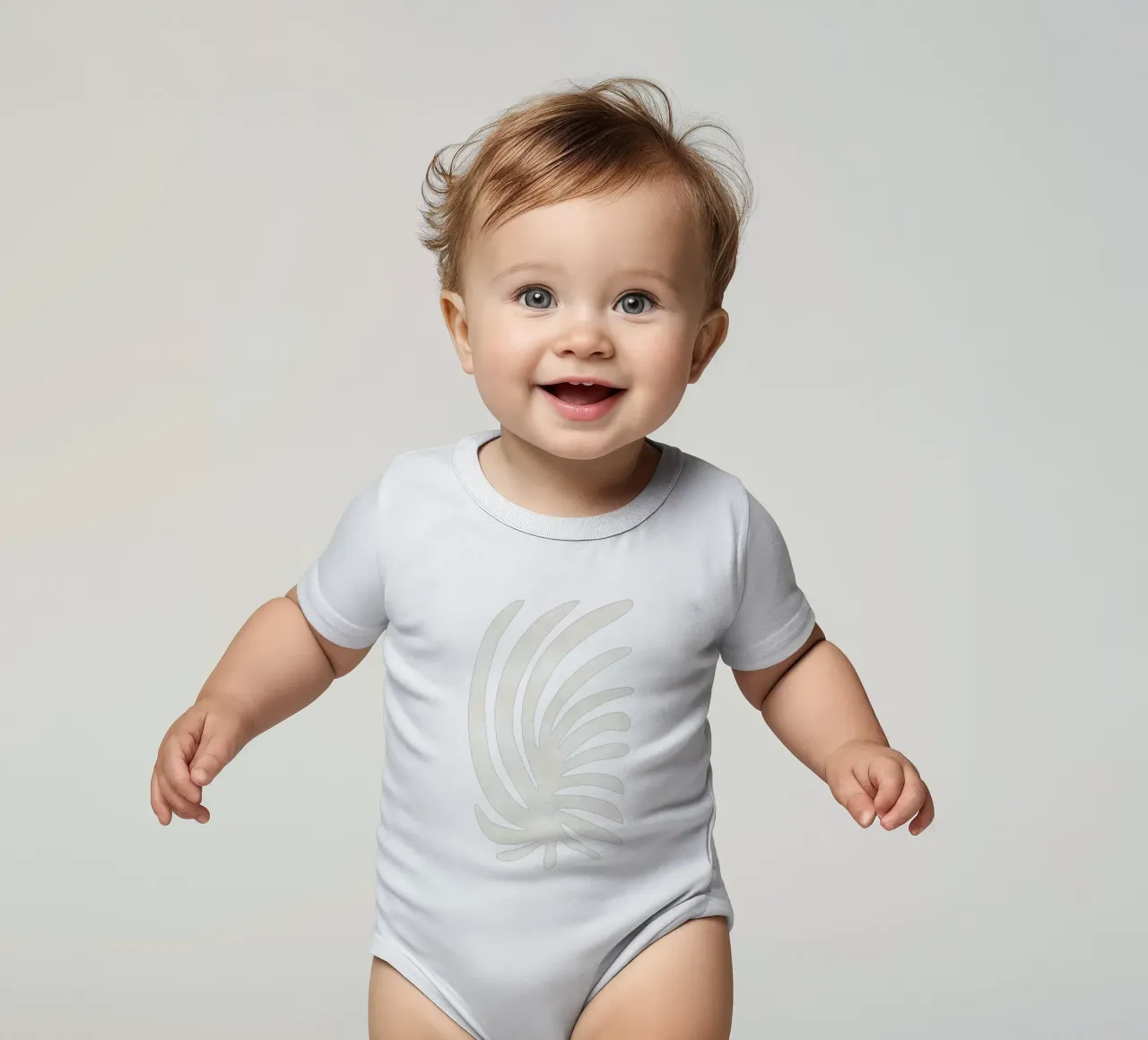 Forme di foglie di palma body neonato maniche corte da amini54
