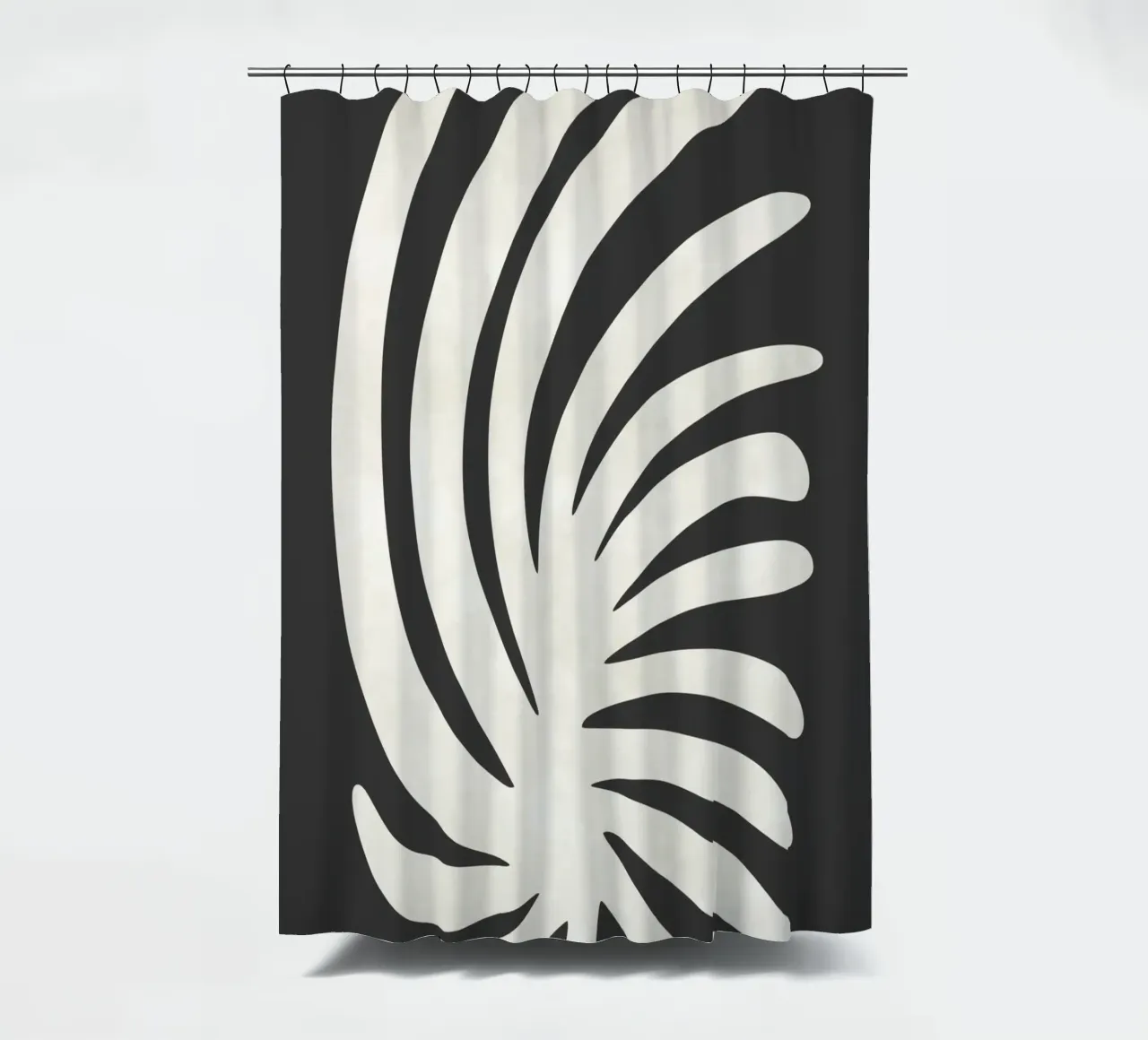Formes de feuilles de palmier rideau de douche de amini54
