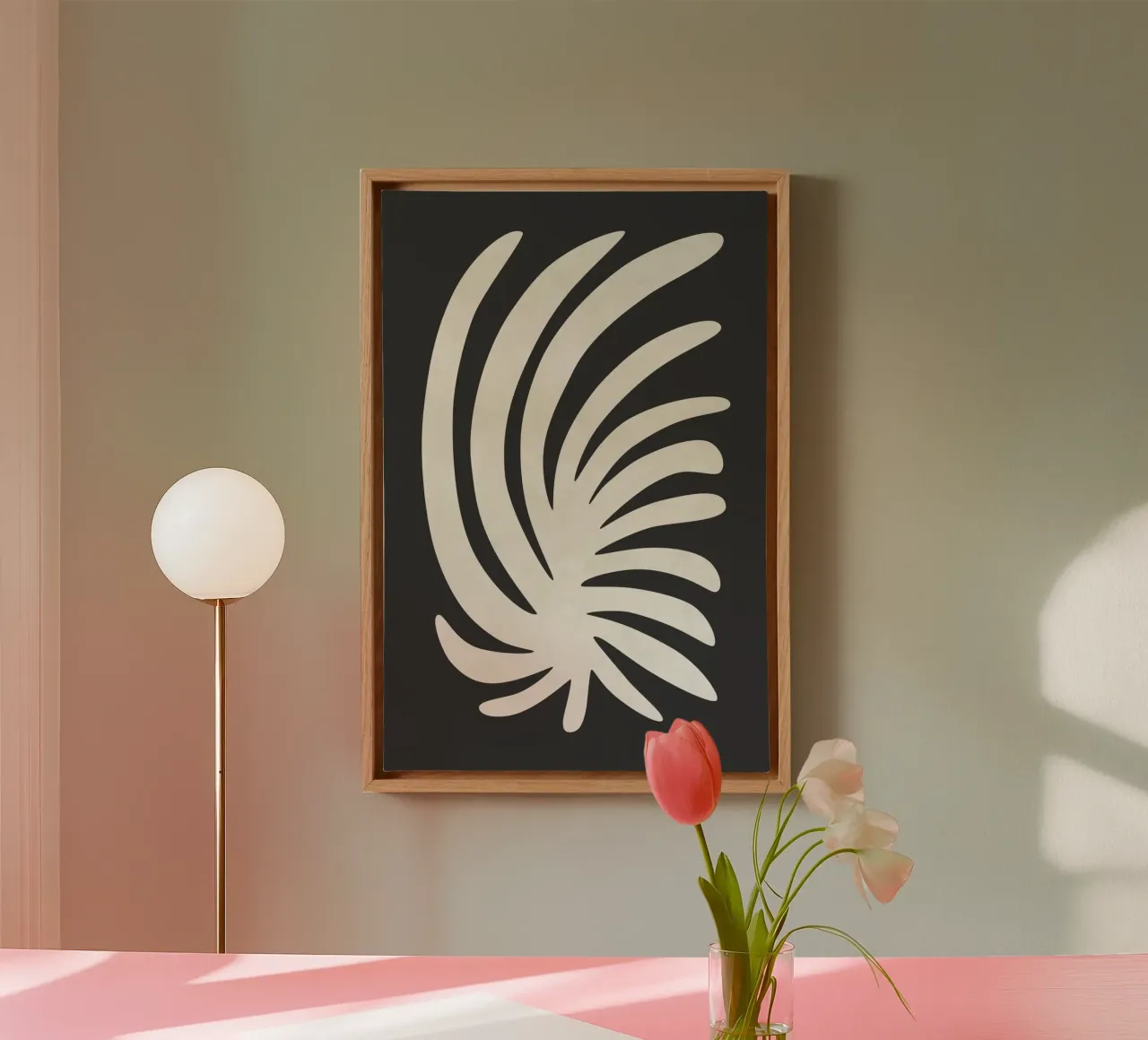 Palm Leaves Shapes canvas by amini54