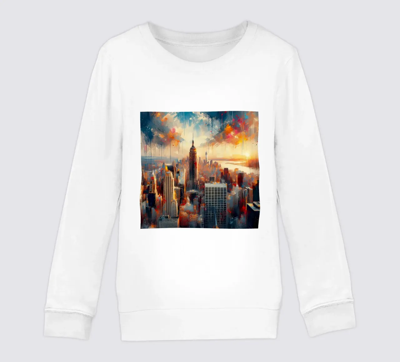 Acquerello di New York felpa bambino da 🎁 ARTVI-SHOP