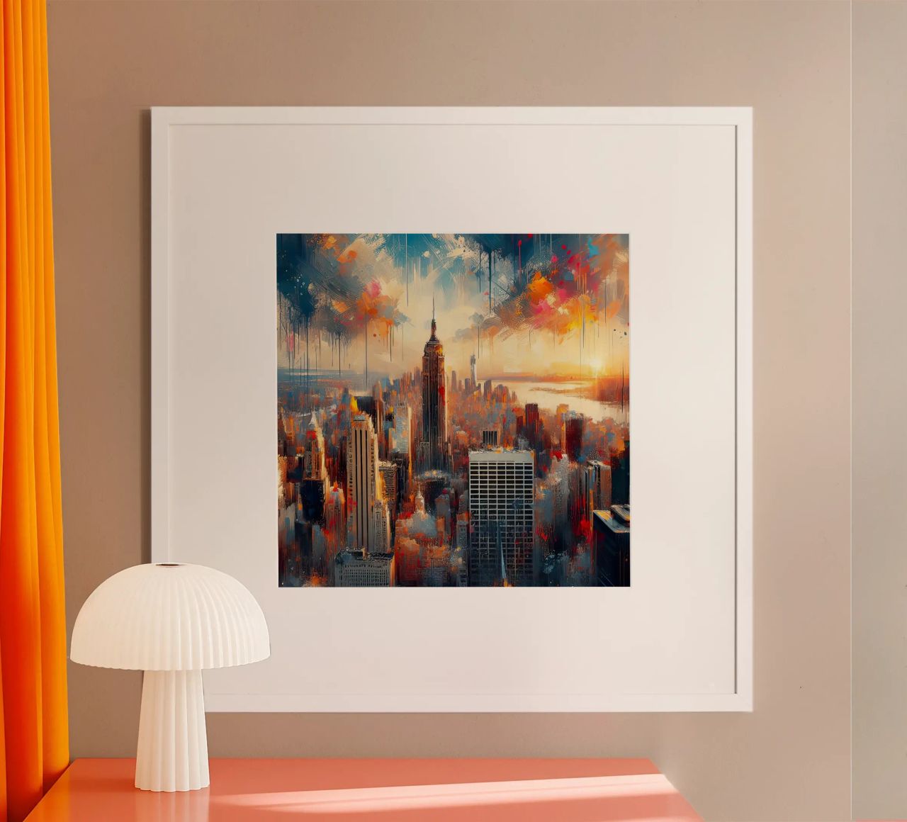 New York Aquarell Poster von ARTVI-SHOP