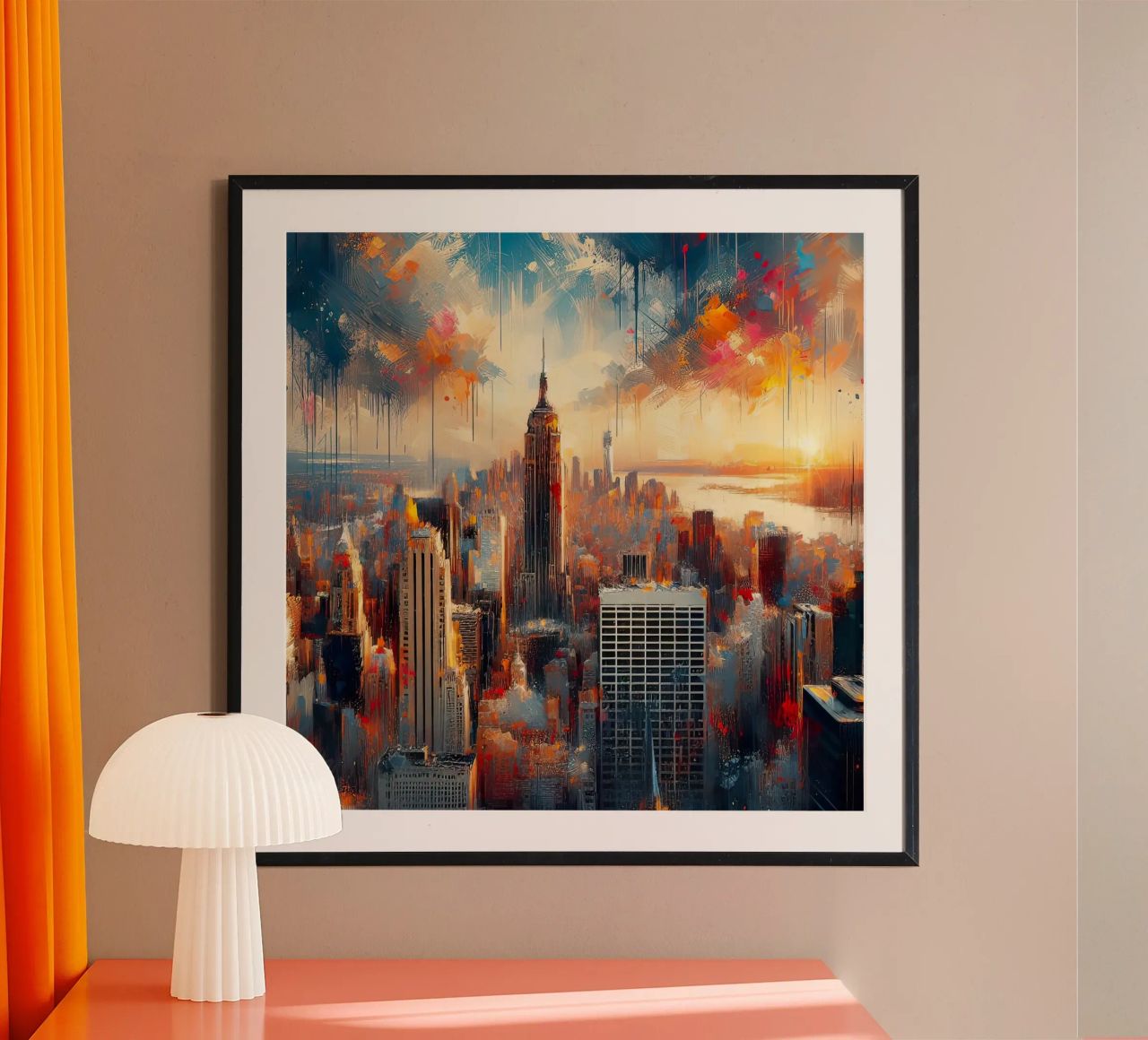 New York Aquarell Poster von ARTVI-SHOP