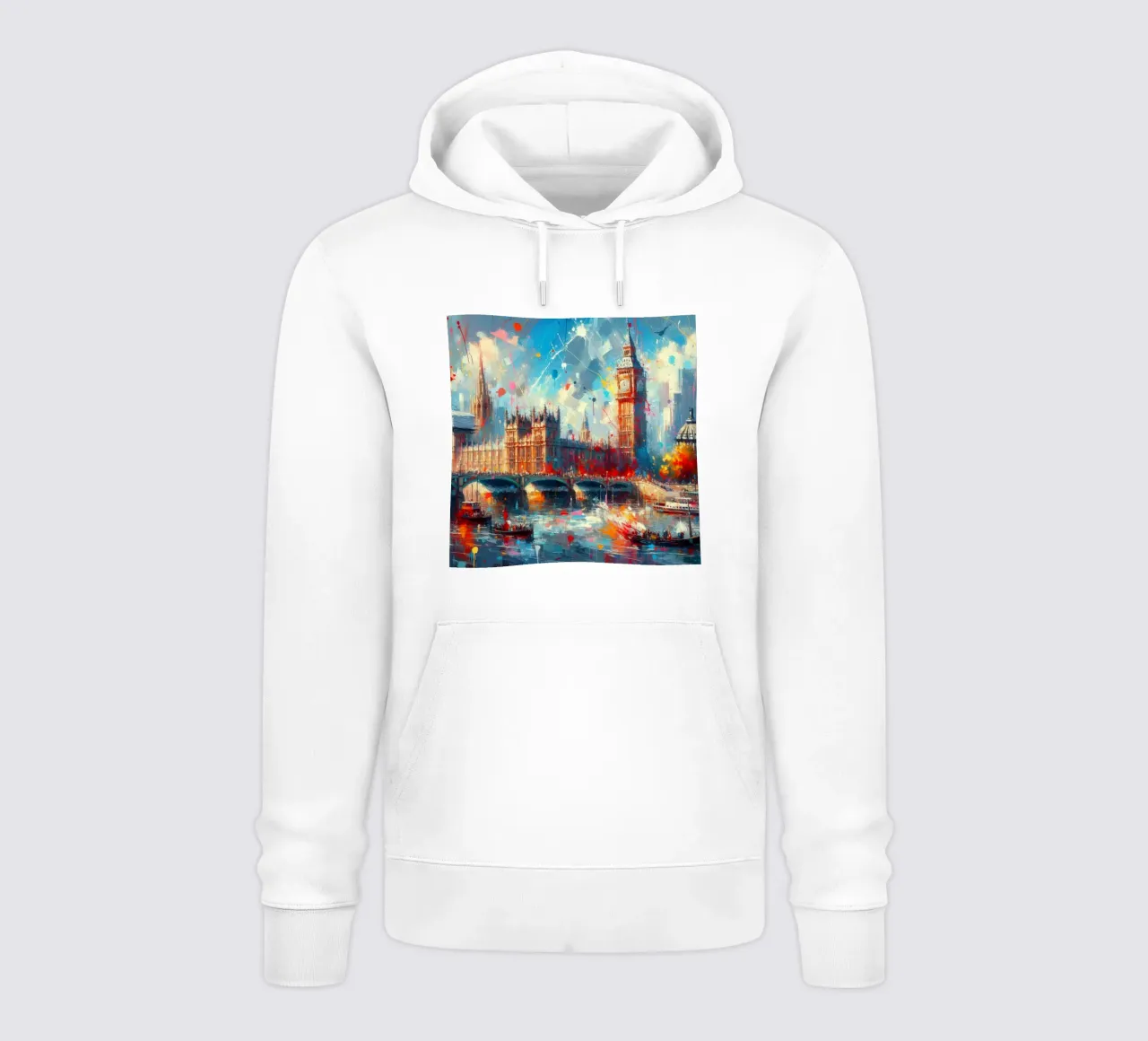 acquerello di londra felpa con cappuccio da 🎁 ARTVI-SHOP