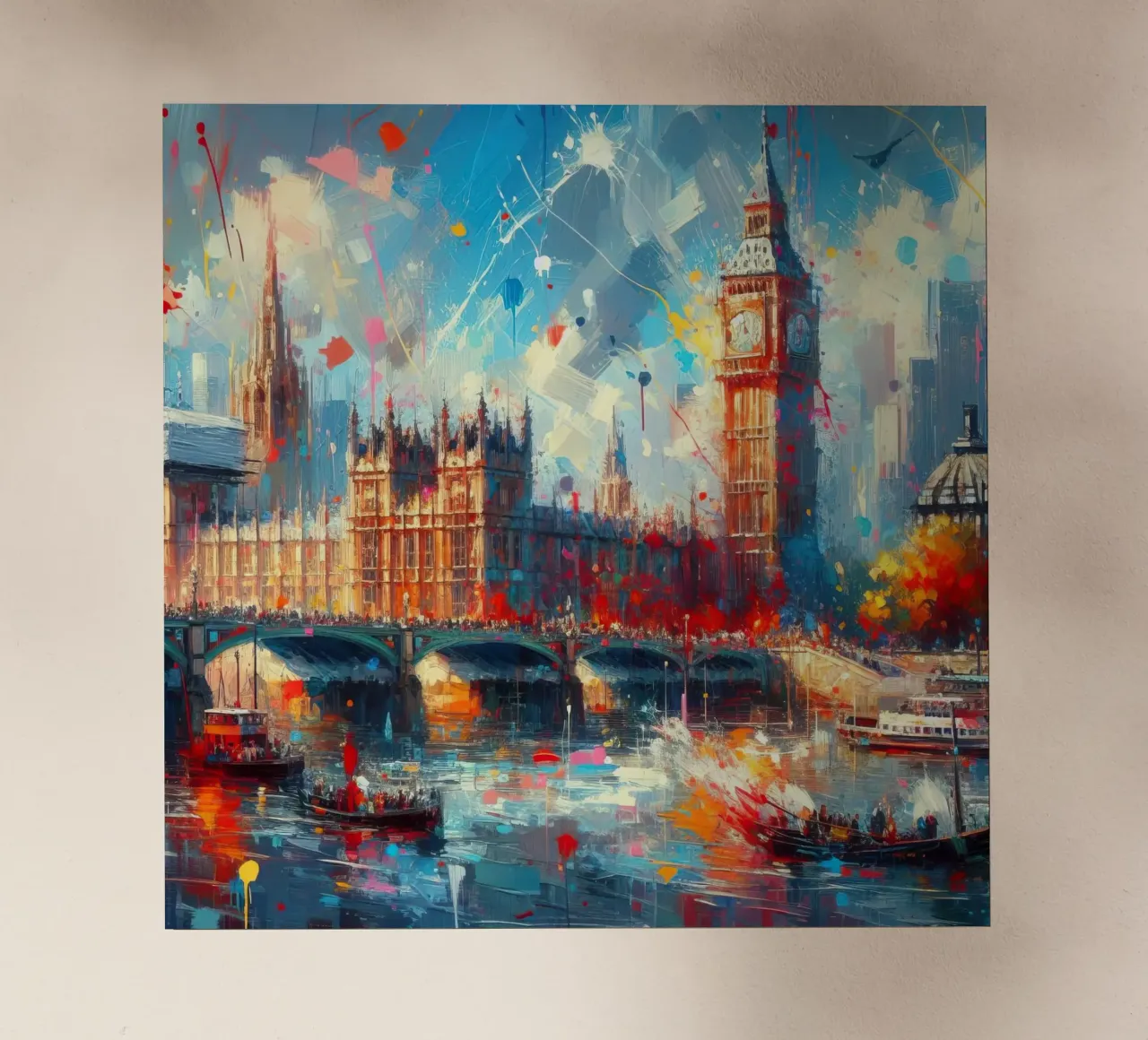 acquerello di londra pellicola backlit da 🎁 ARTVI-SHOP