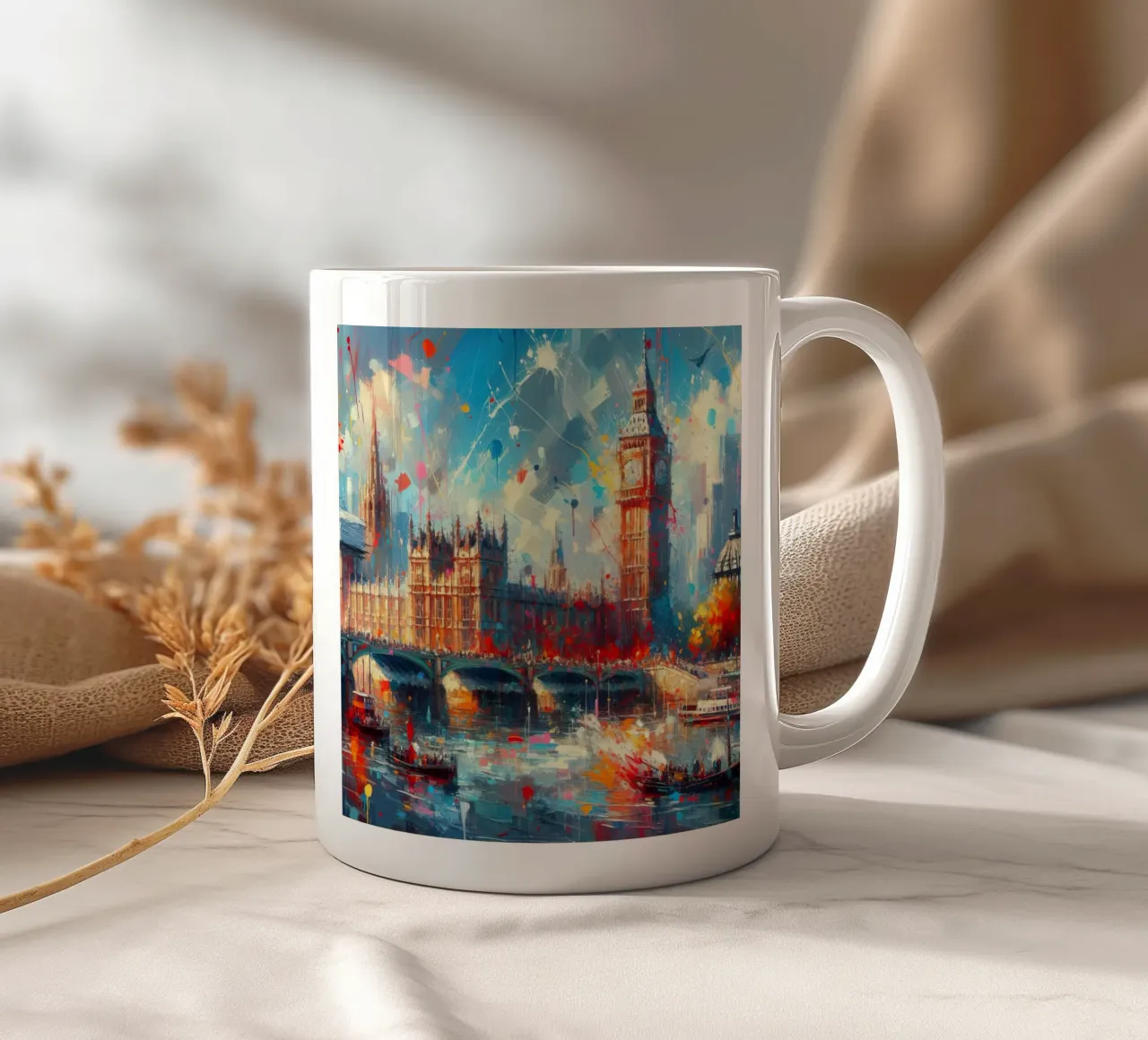 acquerello di londra tazza in ceramica da 🎁 ARTVI-SHOP