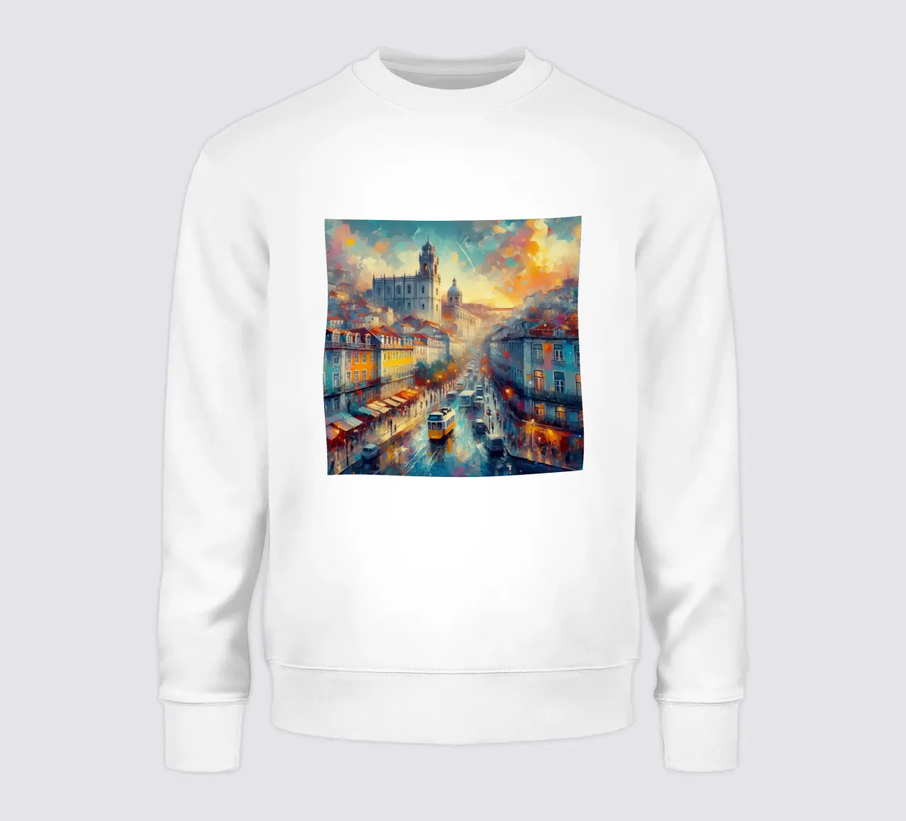 Acquerello di Lisbona felpa da 🎁 ARTVI-SHOP