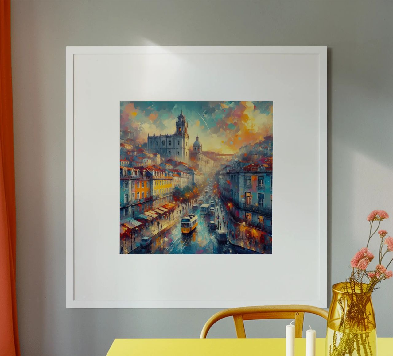 Aquarelle de Lisbonne poster de ARTVI-SHOP