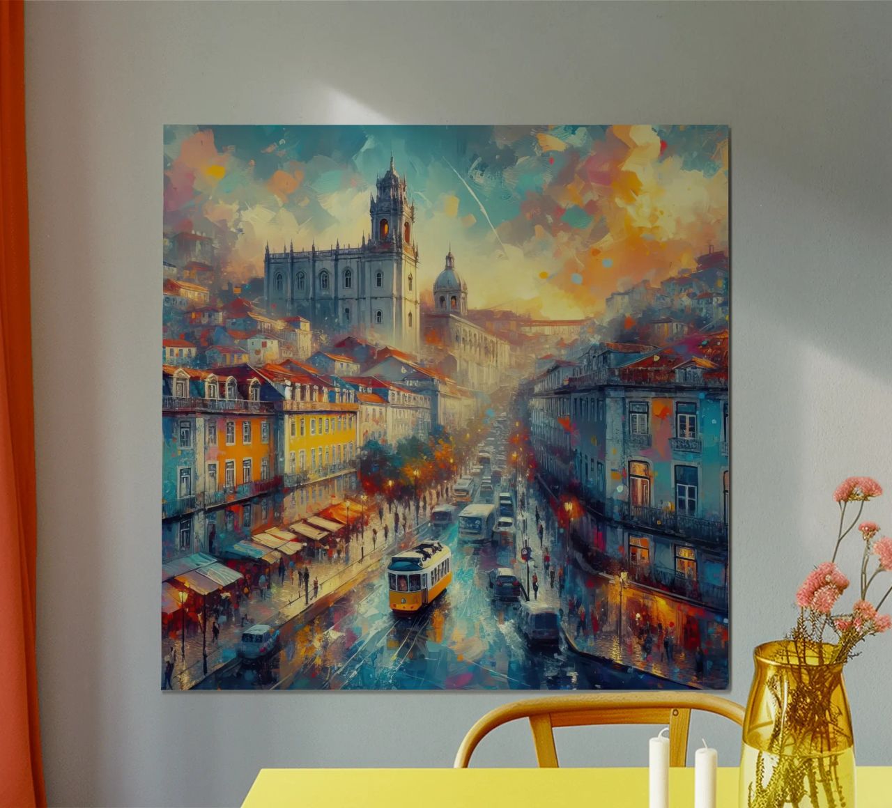 Aquarelle de Lisbonne poster de ARTVI-SHOP