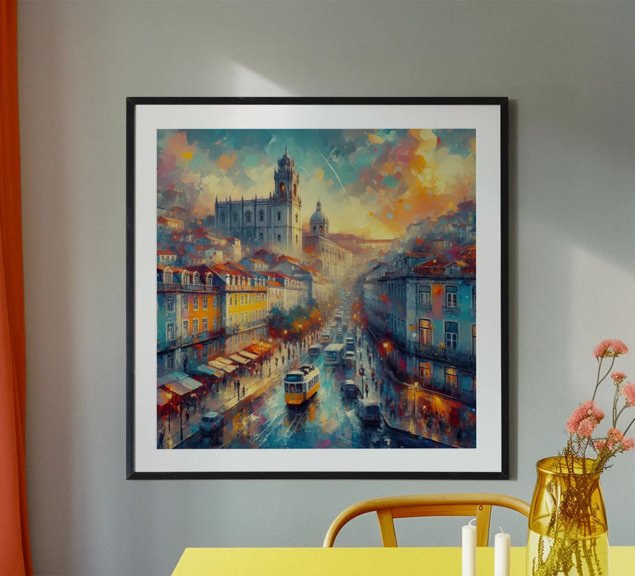 Aquarelle de Lisbonne poster de ARTVI-SHOP