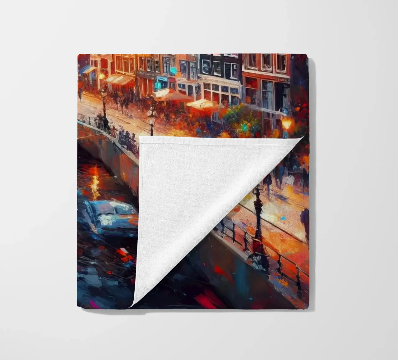 Amsterdam acquerello telo mare da 🎁 ARTVI-SHOP
