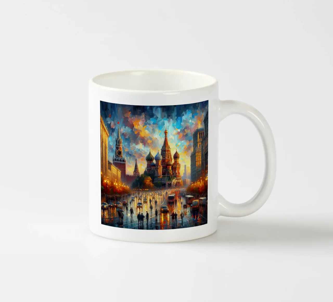 Acquerello di Mosca tazza in ceramica da 🎁 ARTVI-SHOP