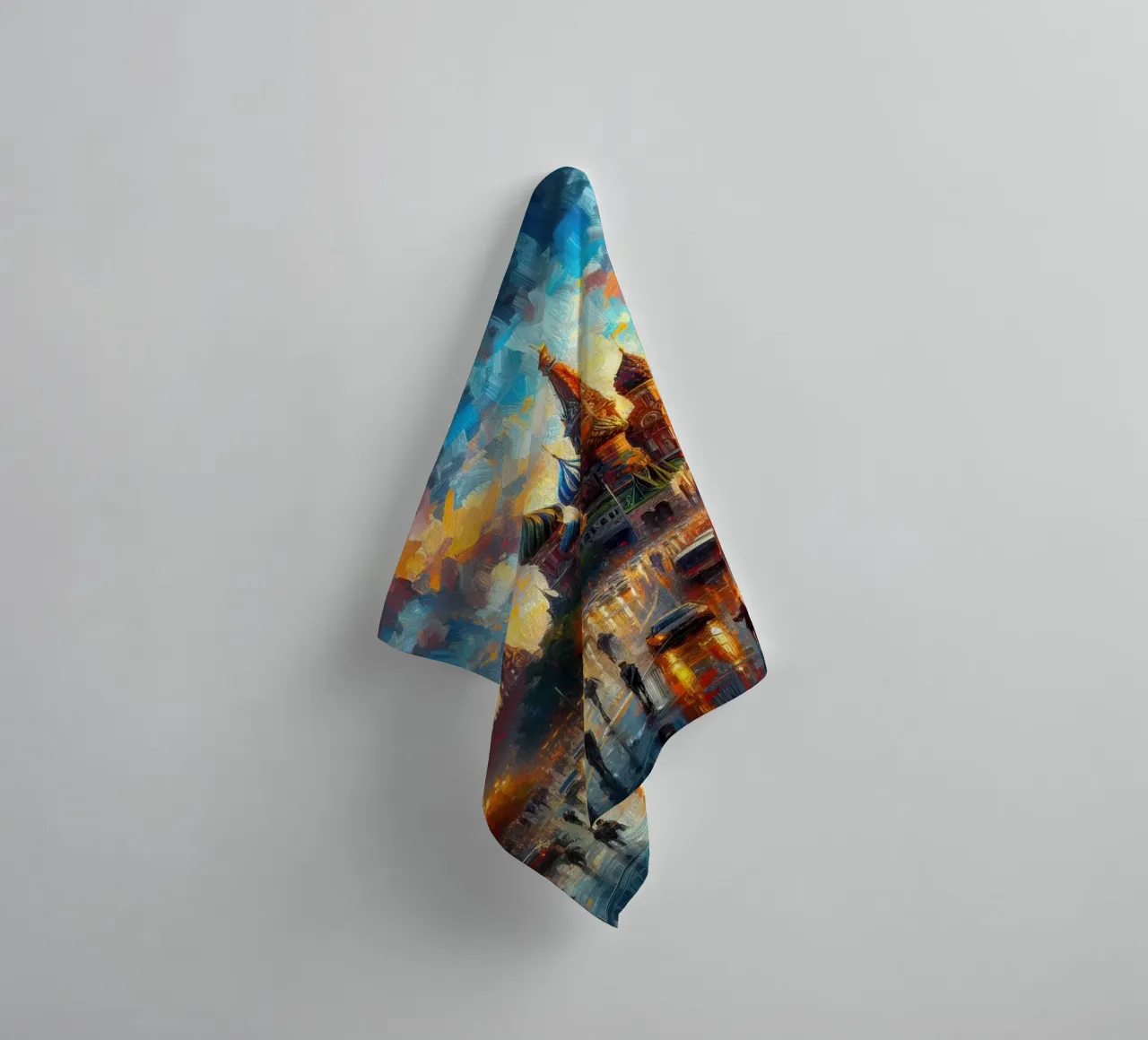 Acquerello di Mosca asciugamano da bagno da 🎁 ARTVI-SHOP