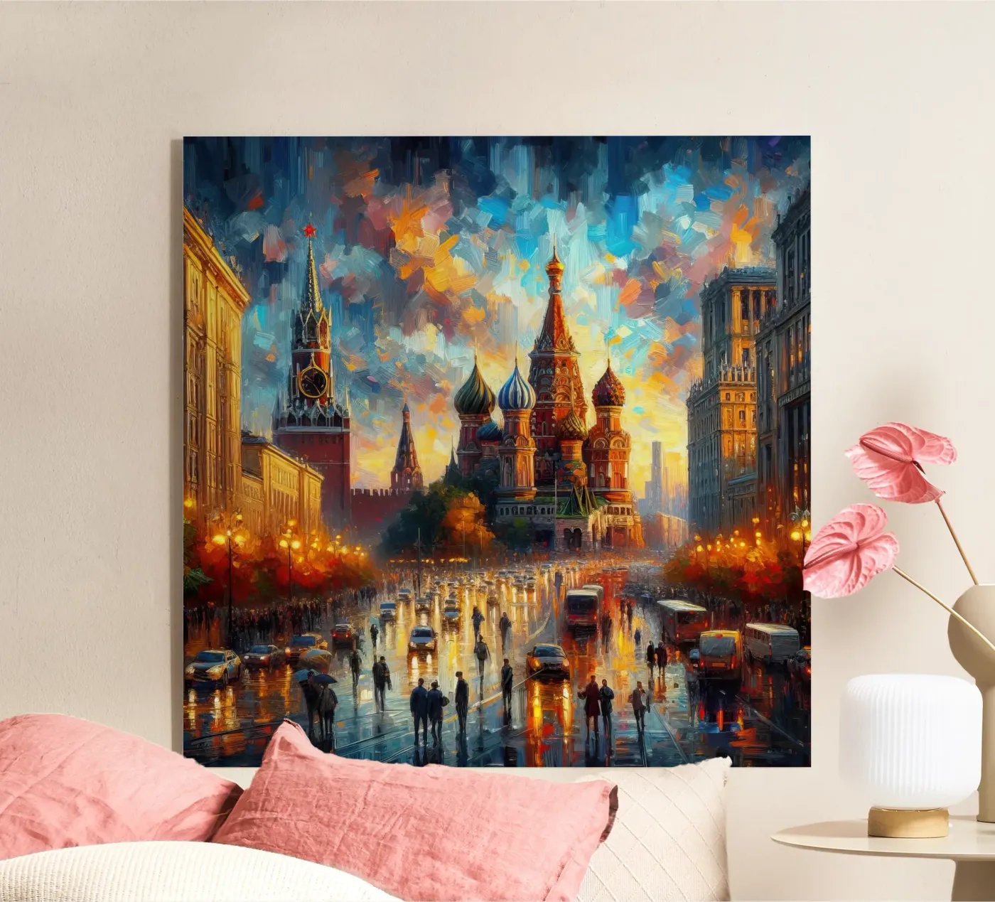 Acquerello di Mosca plexiglass da 🎁 NOBELART