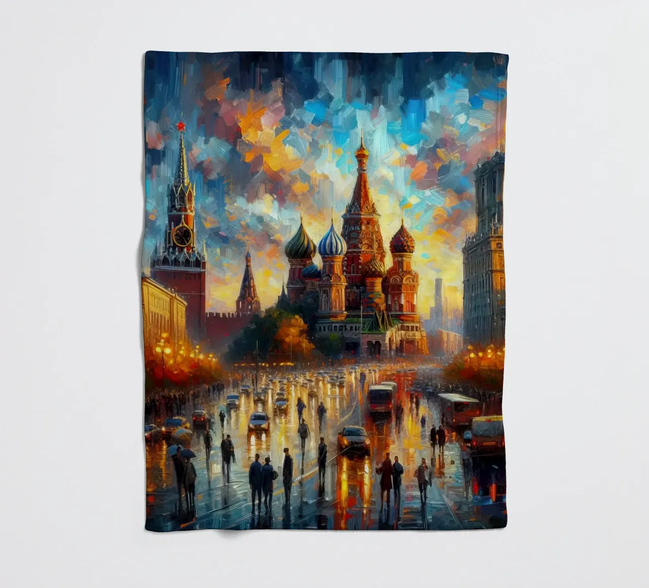 Acquerello di Mosca coperta in pile da 🎁 ARTVI-SHOP